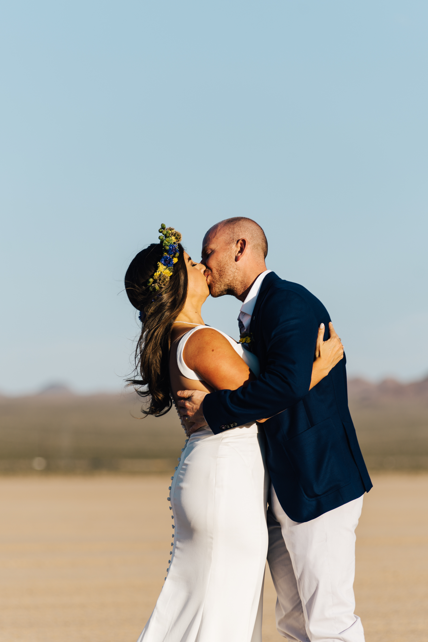 ted baker groom suit, groom, dry lake bed elopement, elopement, flora pop, las vegas wedding, las vegas elopement, pop up wedding, desert wedding, essence of australia wedding dress, wedding dress, bride, bride style, bridal, aussie wedding, las vegas photographer, desert life, summer wedding, 