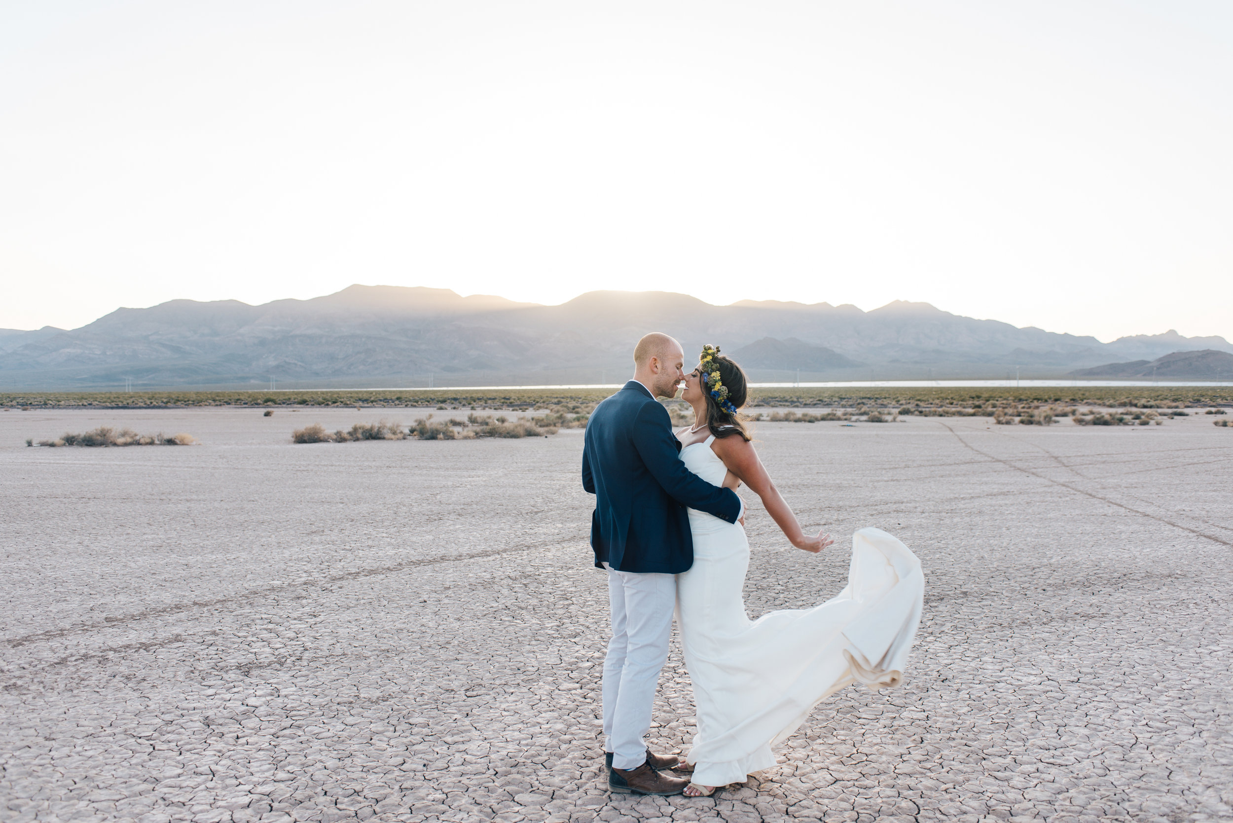 ted baker groom suit, groom, dry lake bed elopement, elopement, flora pop, las vegas wedding, las vegas elopement, pop up wedding, desert wedding, essence of australia wedding dress, wedding dress, bride, bride style, bridal, aussie wedding, las vegas photographer, desert life, summer wedding, blush, blush bridal party, girls, flower crown, 