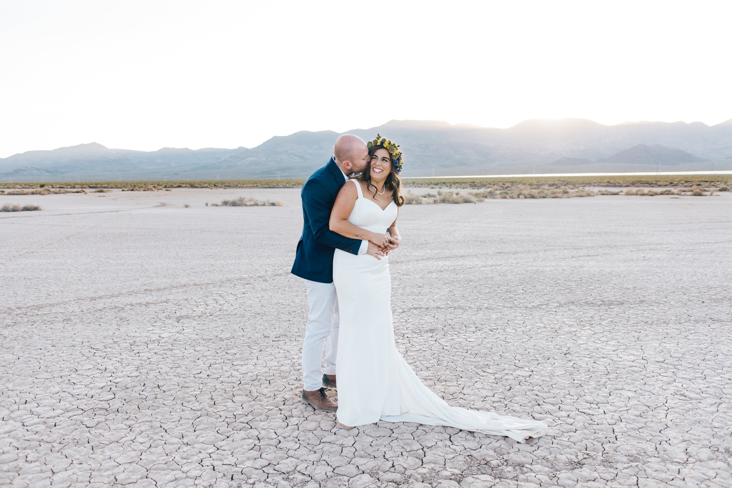 ted baker groom suit, groom, dry lake bed elopement, elopement, flora pop, las vegas wedding, las vegas elopement, pop up wedding, desert wedding, essence of australia wedding dress, wedding dress, bride, bride style, bridal, aussie wedding, las vegas photographer, desert life, summer wedding, blush, blush bridal party, girls, flower crown, 