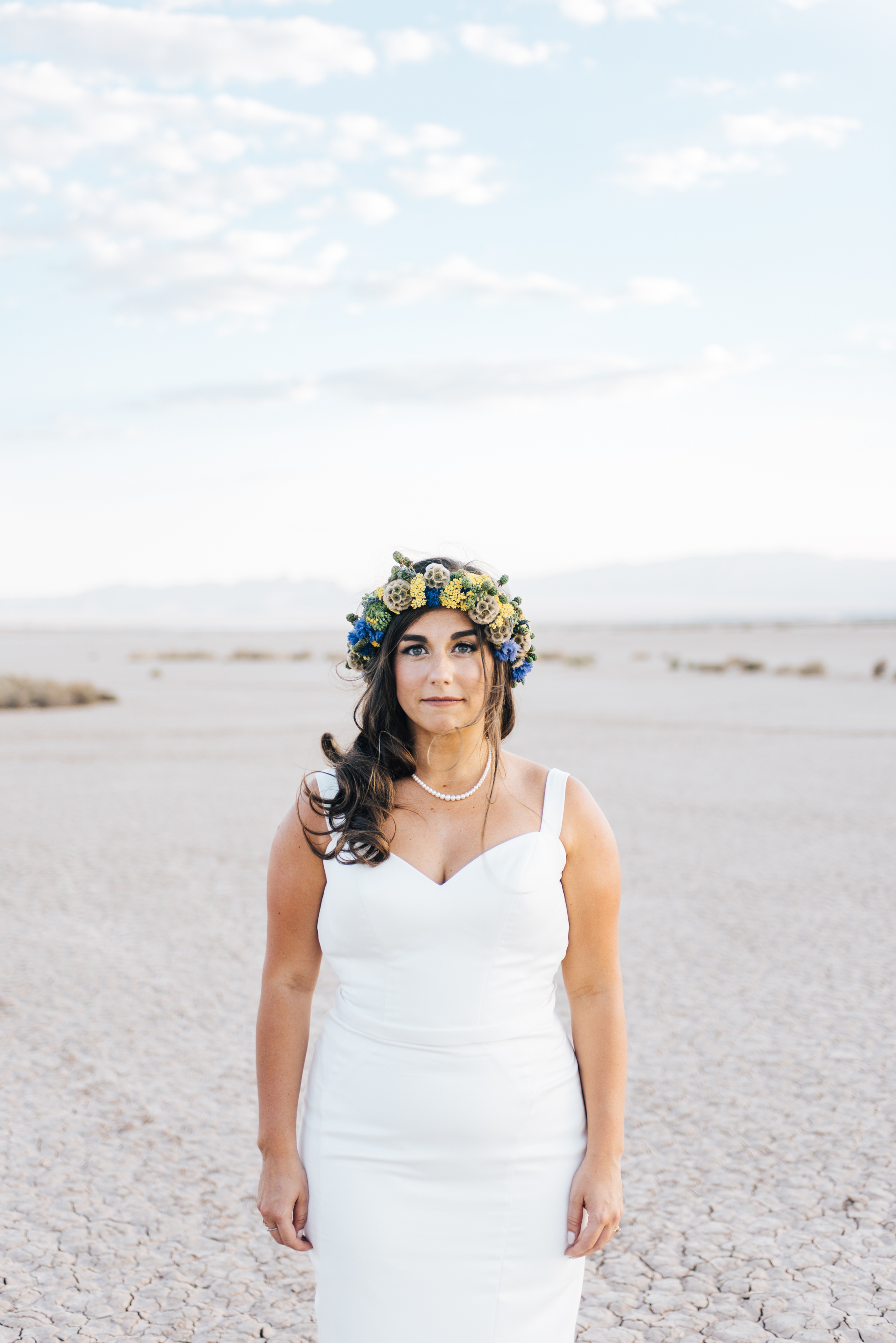 ted baker groom suit, groom, dry lake bed elopement, elopement, flora pop, las vegas wedding, las vegas elopement, pop up wedding, desert wedding, essence of australia wedding dress, wedding dress, bride, bride style, bridal, aussie wedding, las vegas photographer, desert life, summer wedding, blush, blush bridal party, girls, flower crown, 