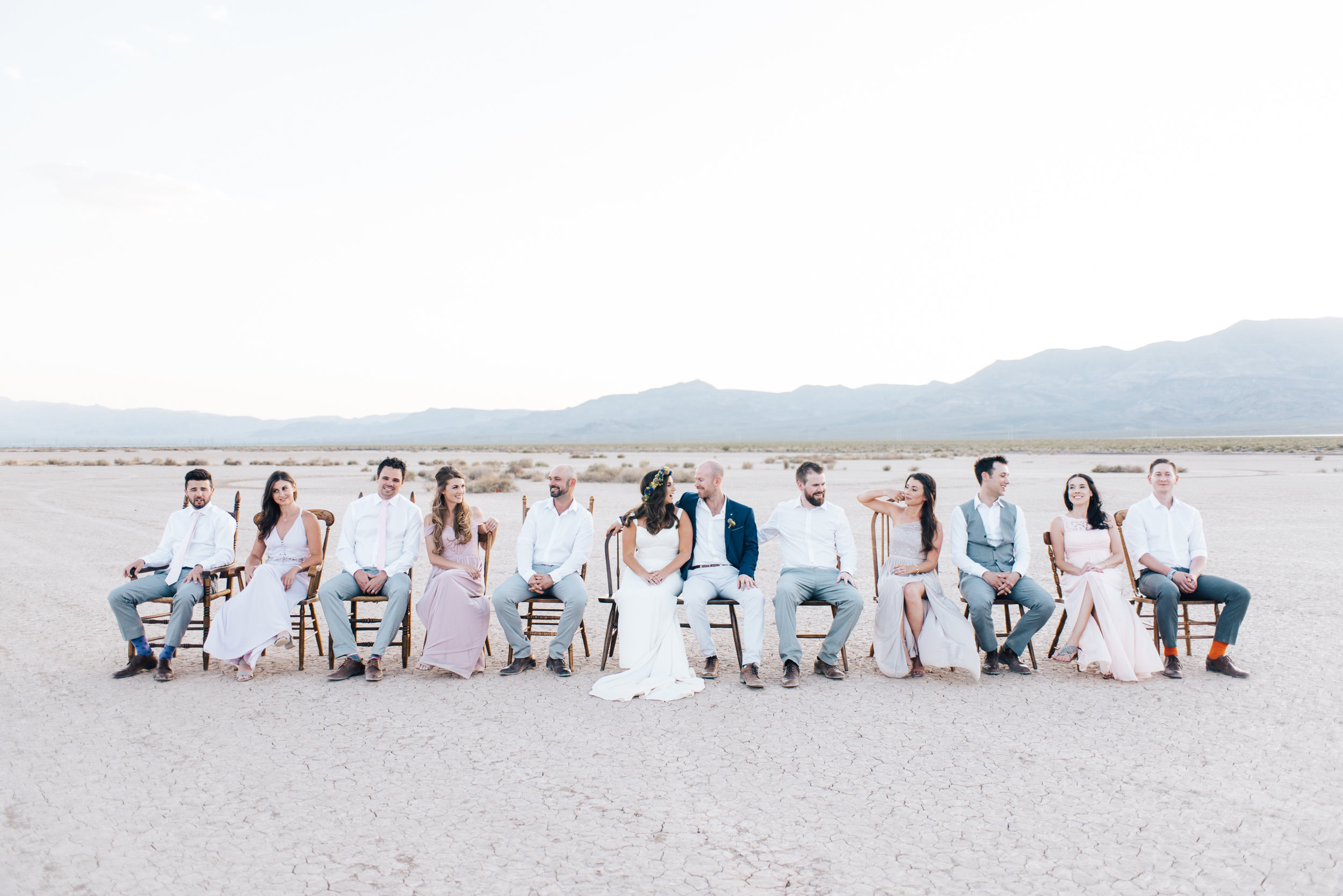 ted baker groom suit, groom, dry lake bed elopement, elopement, flora pop, las vegas wedding, las vegas elopement, pop up wedding, desert wedding, essence of australia wedding dress, wedding dress, bride, bride style, bridal, aussie wedding, las vegas photographer, desert life, summer wedding, blush, blush bridal party, girls, flower crown, 