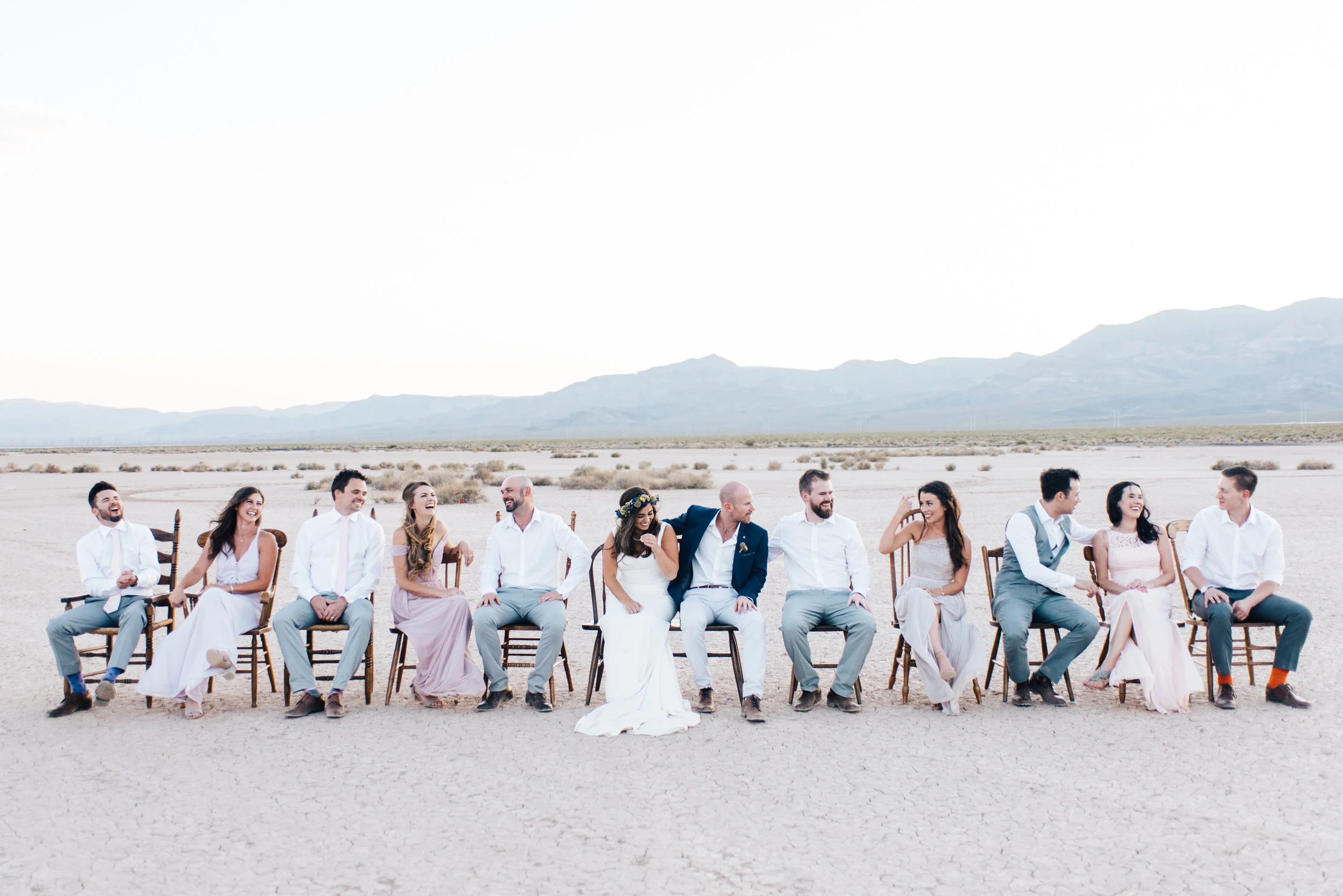 ted baker groom suit, groom, dry lake bed elopement, elopement, flora pop, las vegas wedding, las vegas elopement, pop up wedding, desert wedding, essence of australia wedding dress, wedding dress, bride, bride style, bridal, aussie wedding, las vegas photographer, desert life, summer wedding, blush, blush bridal party, girls, flower crown, 