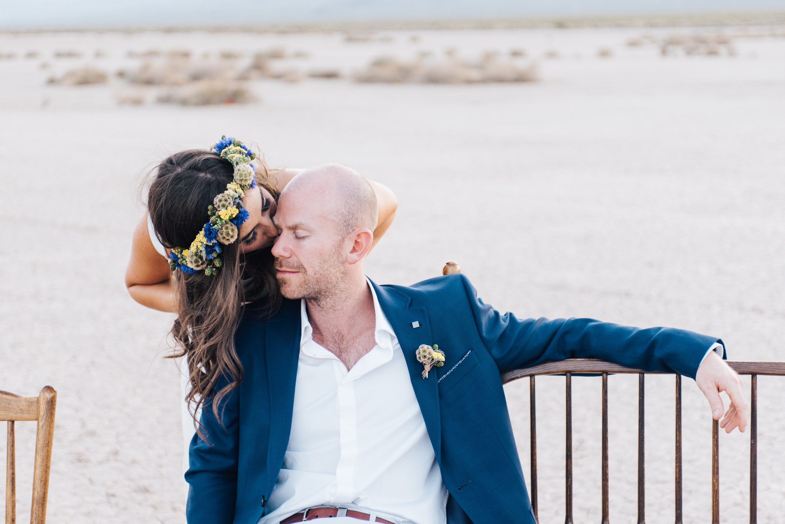 ted baker groom suit, groom, dry lake bed elopement, elopement, flora pop, las vegas wedding, las vegas elopement, pop up wedding, desert wedding, essence of australia wedding dress, wedding dress, bride, bride style, bridal, aussie wedding, las vegas photographer, desert life, summer wedding, blush, blush bridal party, girls, flower crown, 