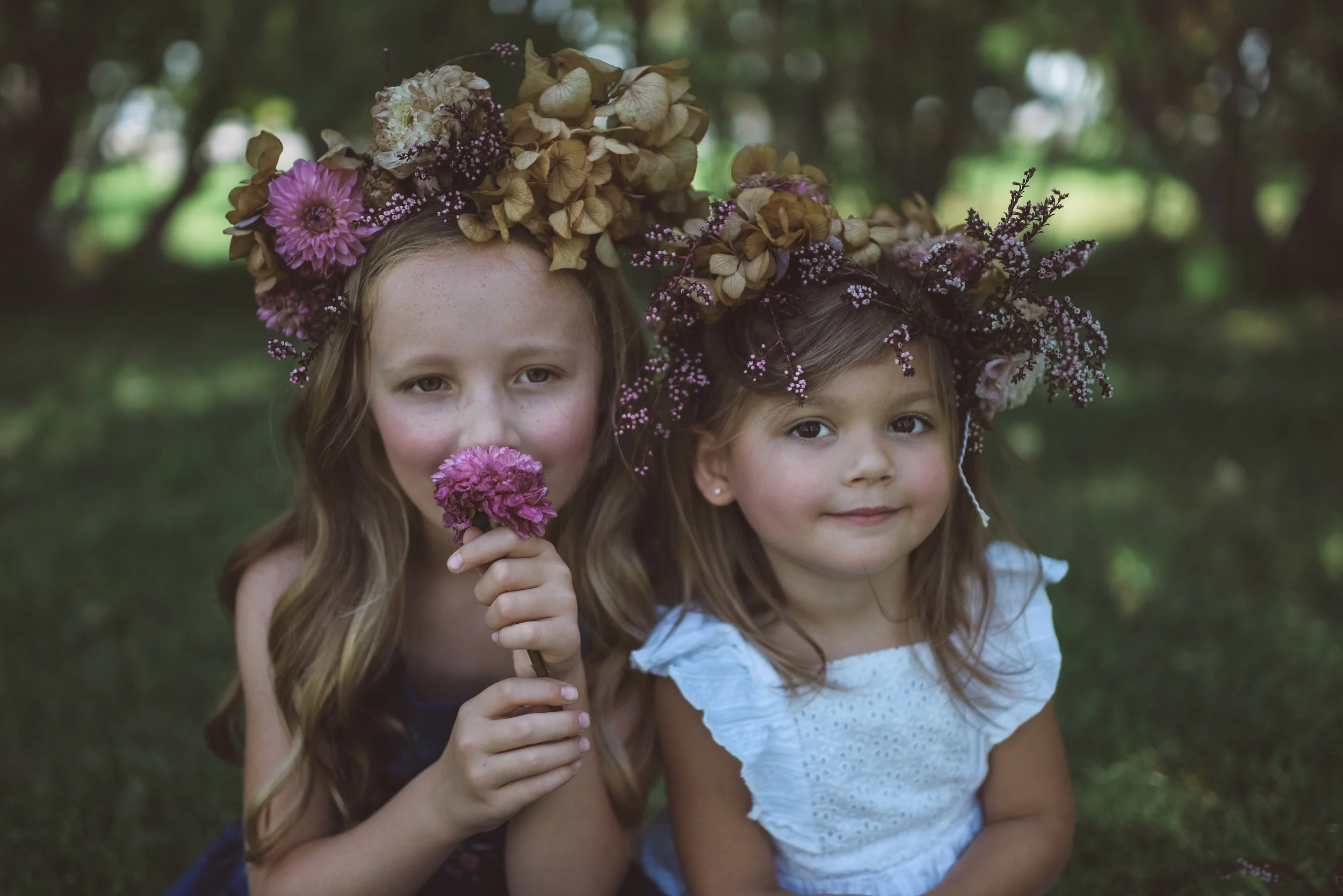 las vegas photographer, ophelia, flower crown, children portrait, portraits, children, girl, 