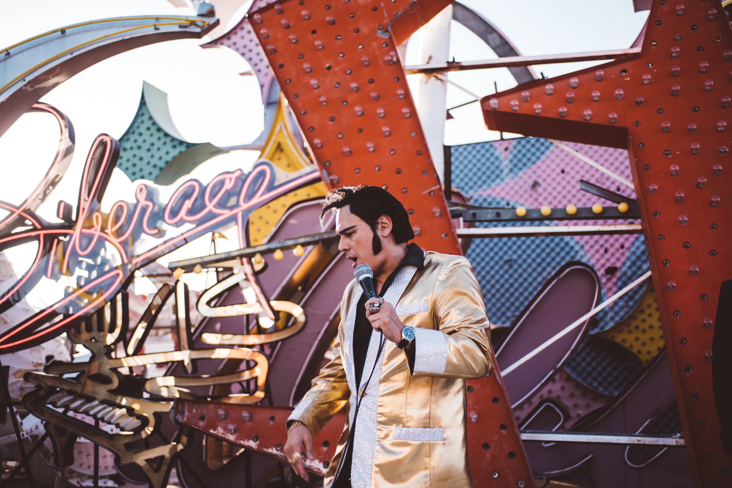 Neon Museum Elopement Elvis Elopement Las Vegas Photography by Ashley Marie-47.jpg