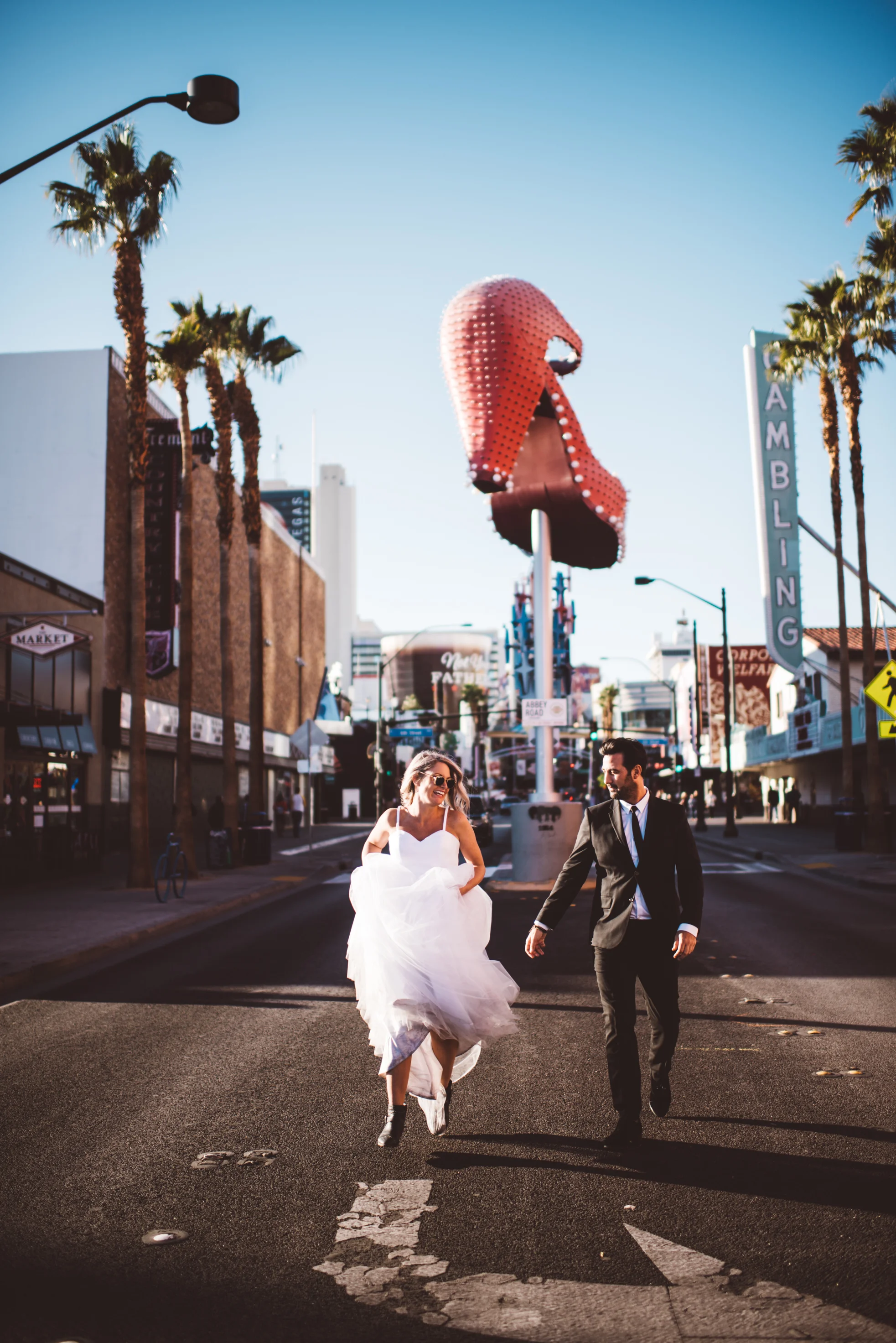 las vegas elopement, las vegas photographer, downtown las vegas, las vegas neon lights, elopement photography, street photography, las vegas wedding, eloped, newlyweds, las vegas, dtlv