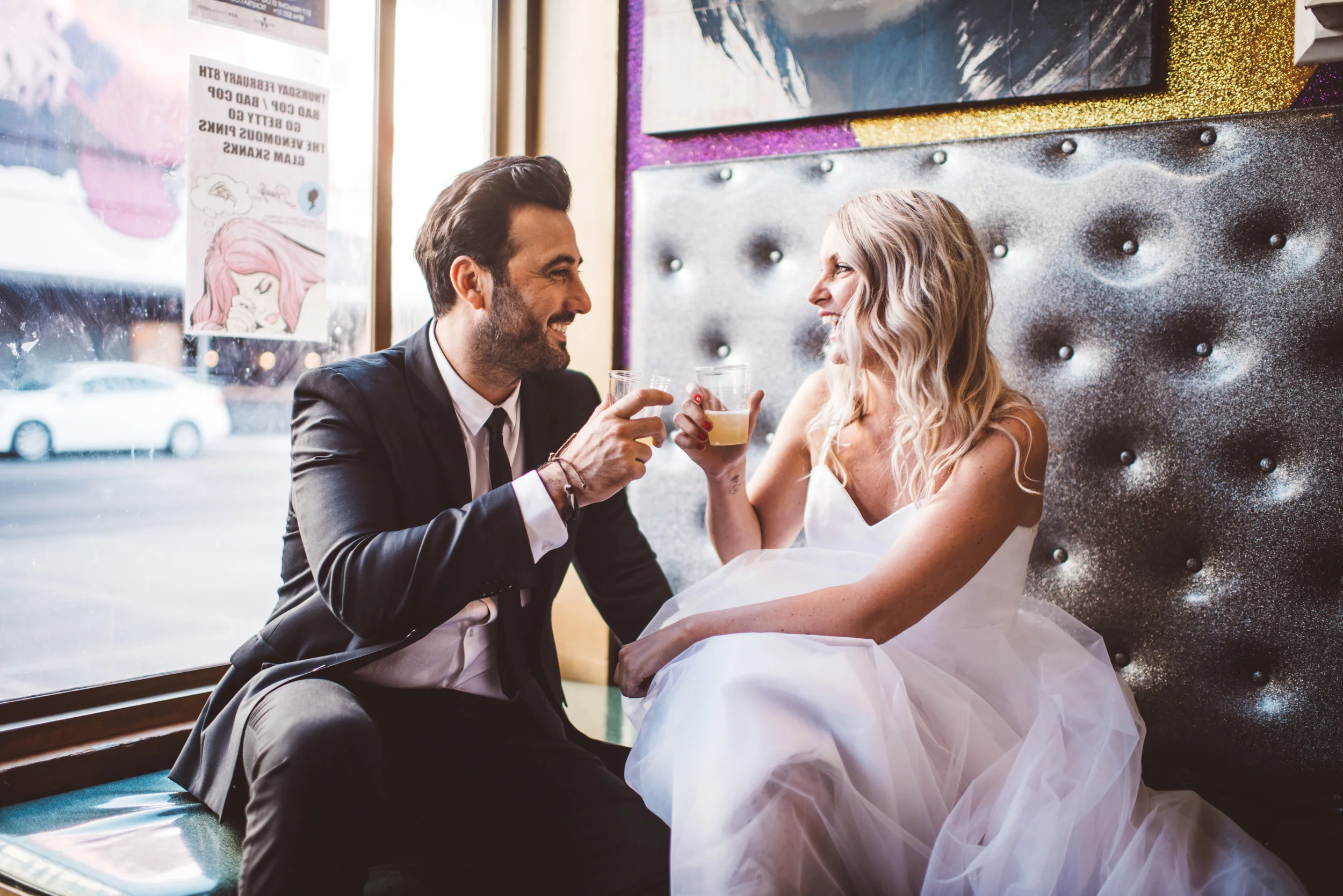 las vegas elopement, las vegas photographer, downtown las vegas, las vegas neon lights, elopement photography, street photography, las vegas wedding, eloped, newlyweds, las vegas, dtlv