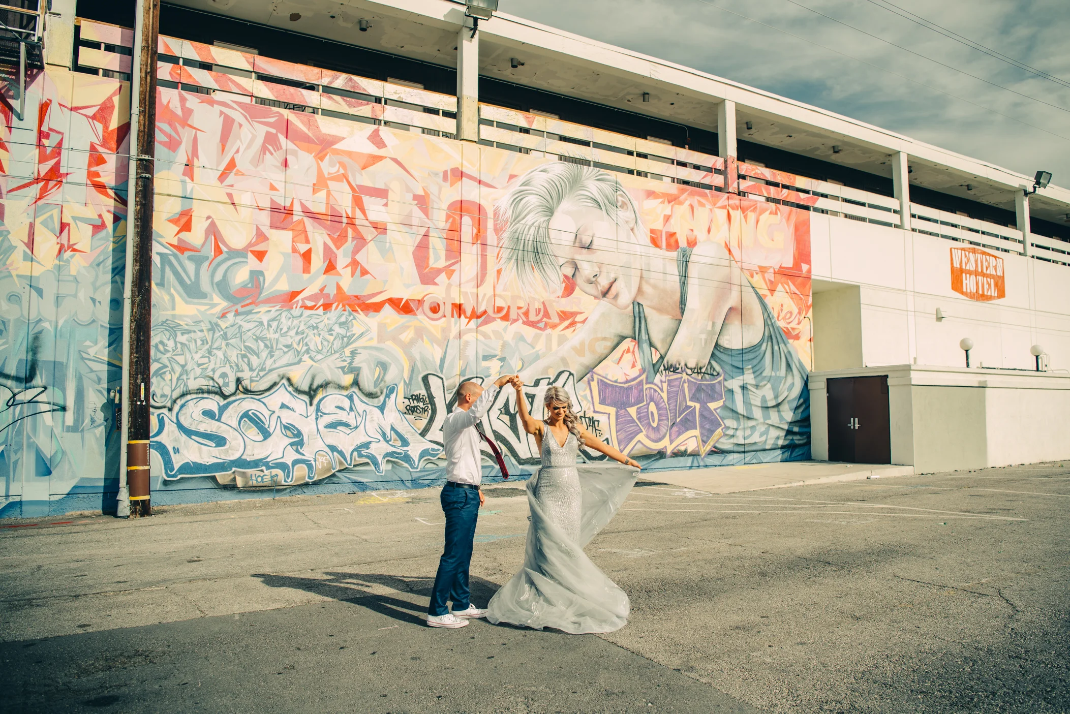 Las Vegas Elopement Rock n Roll Bride elopement Smoke Bomb-90.jpg