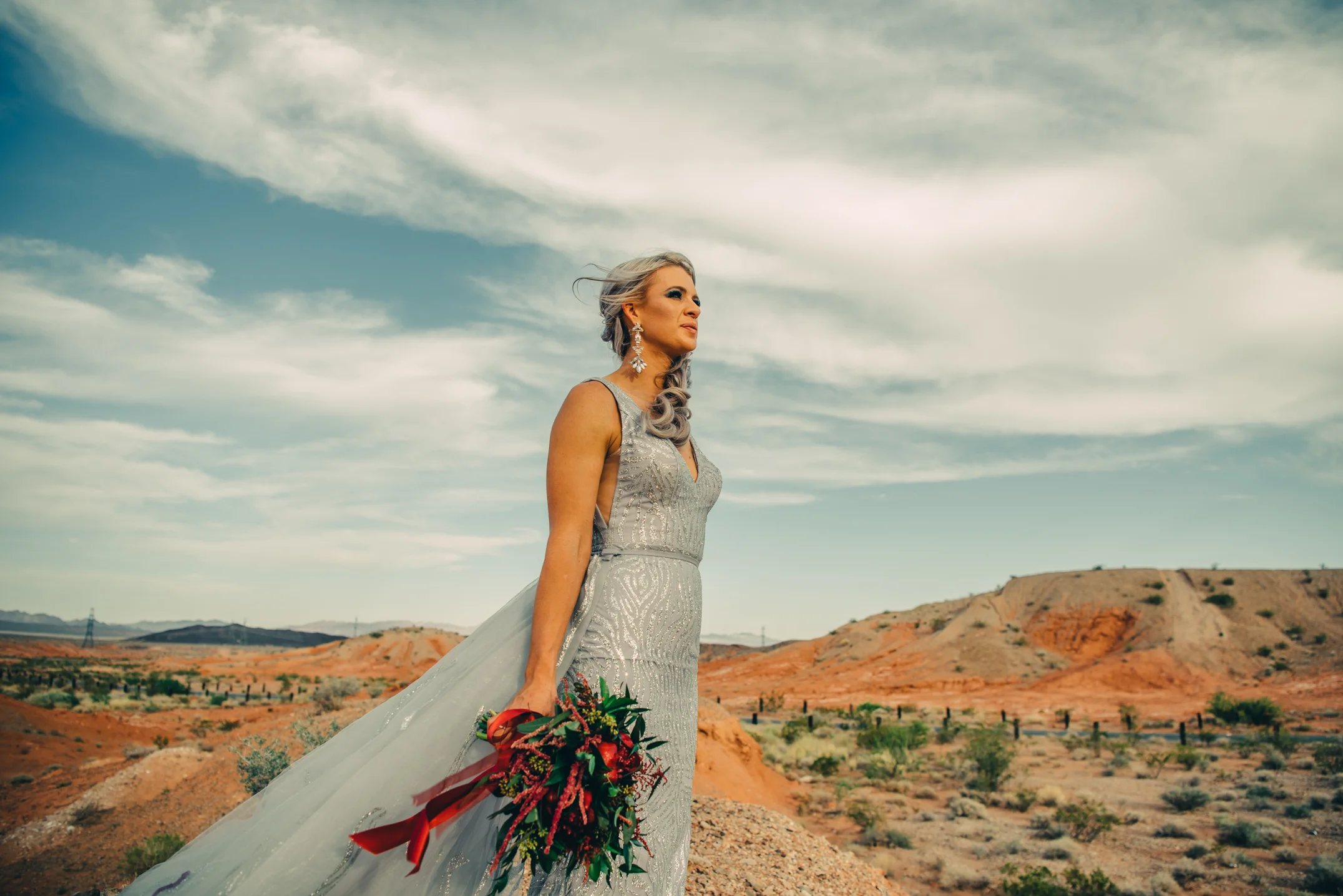 Las Vegas Elopement Rock n Roll Bride elopement Smoke Bomb-180.jpg
