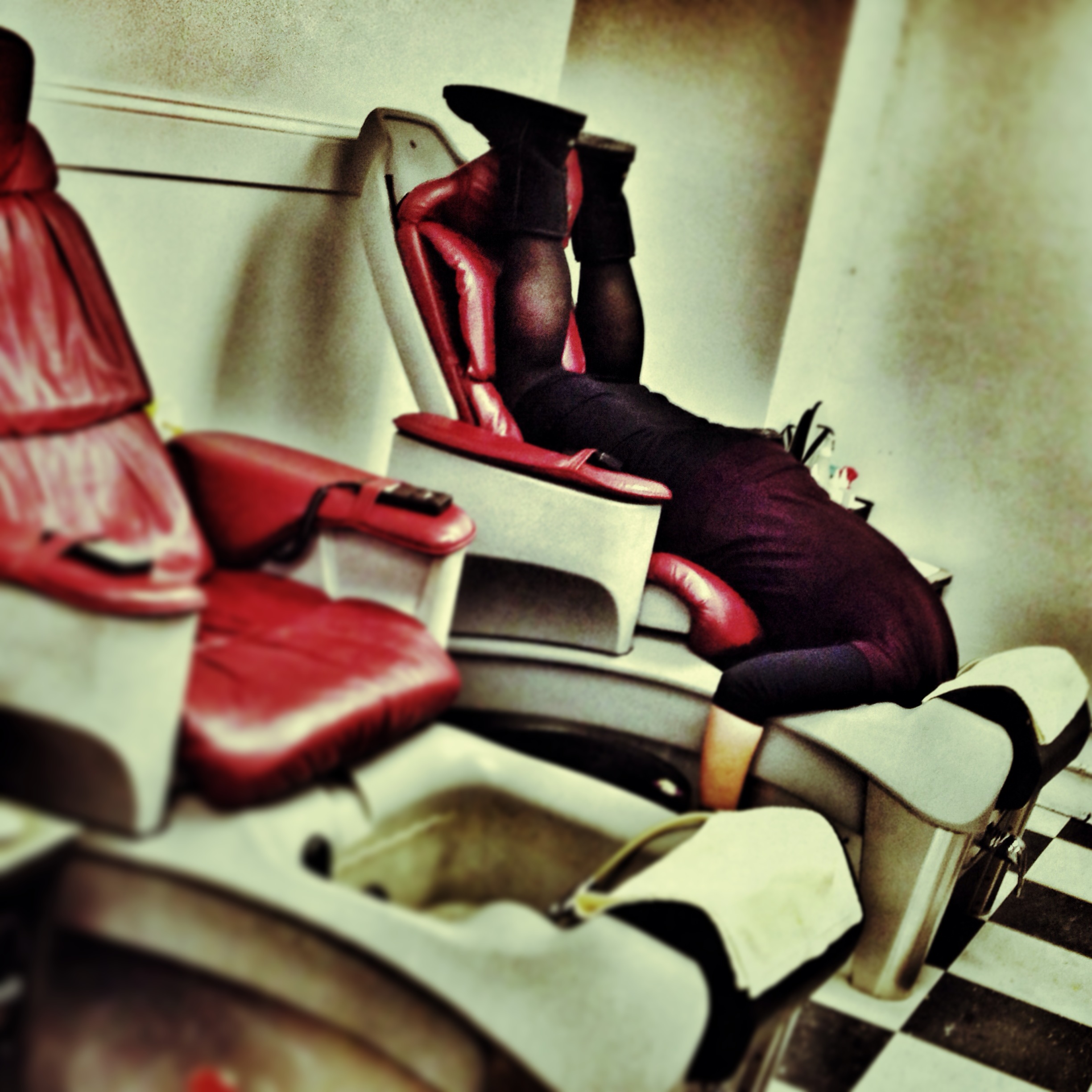   #deaddenah gets her nails did , 2013  Washington Heights, New York City 