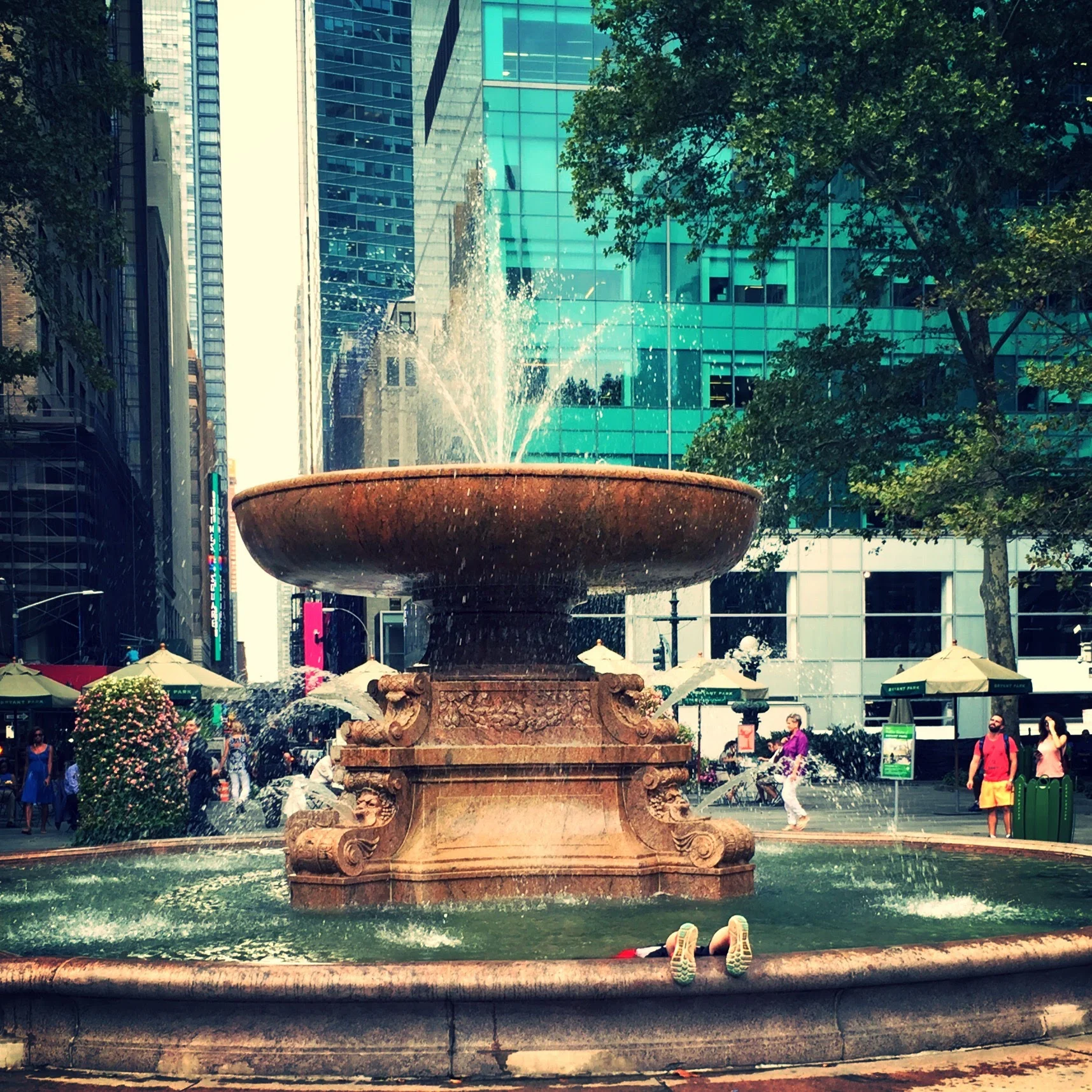   #deaddenah and the Fountain of Youth , 2015  Bryant Park, New York City 