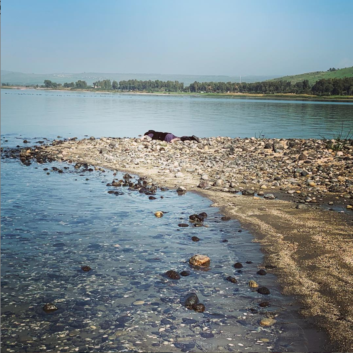 #deaddenah walks on water , 2019 Sea of Galilee, Israel