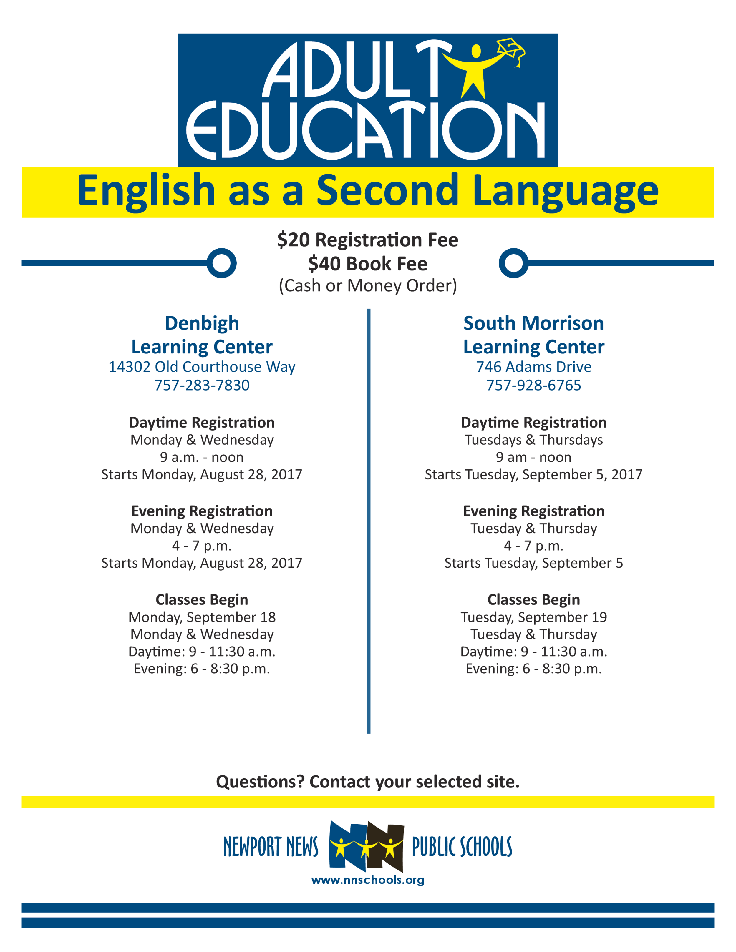 2017 - 2018 Adult Ed ESL Flyer Fall.png