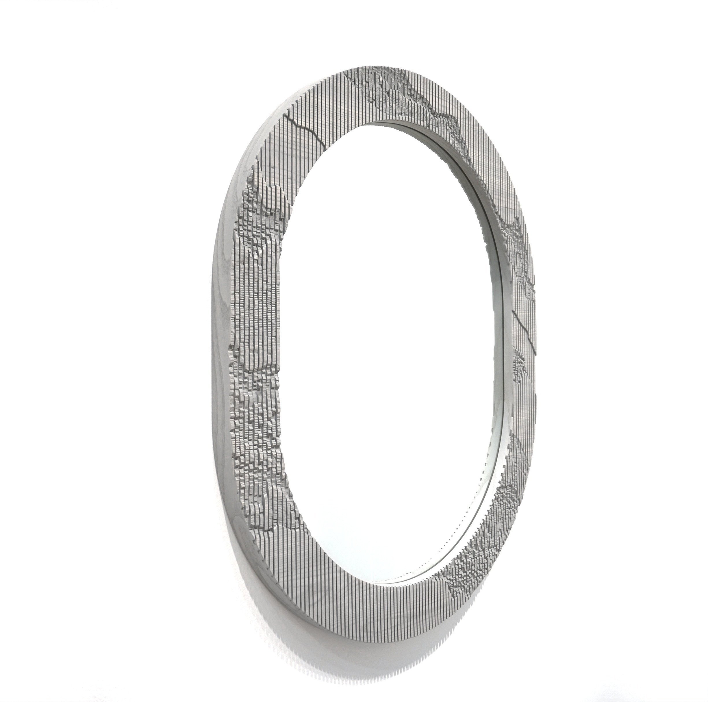 Shale Mirror in Grey