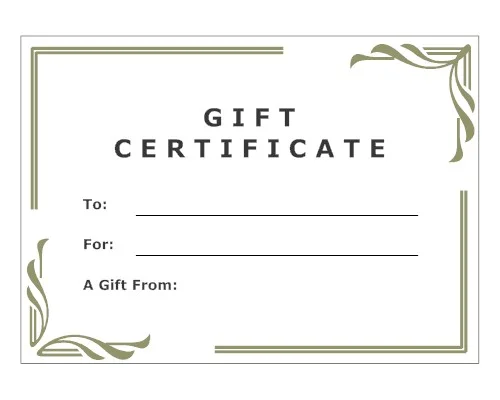 Gift Certificate