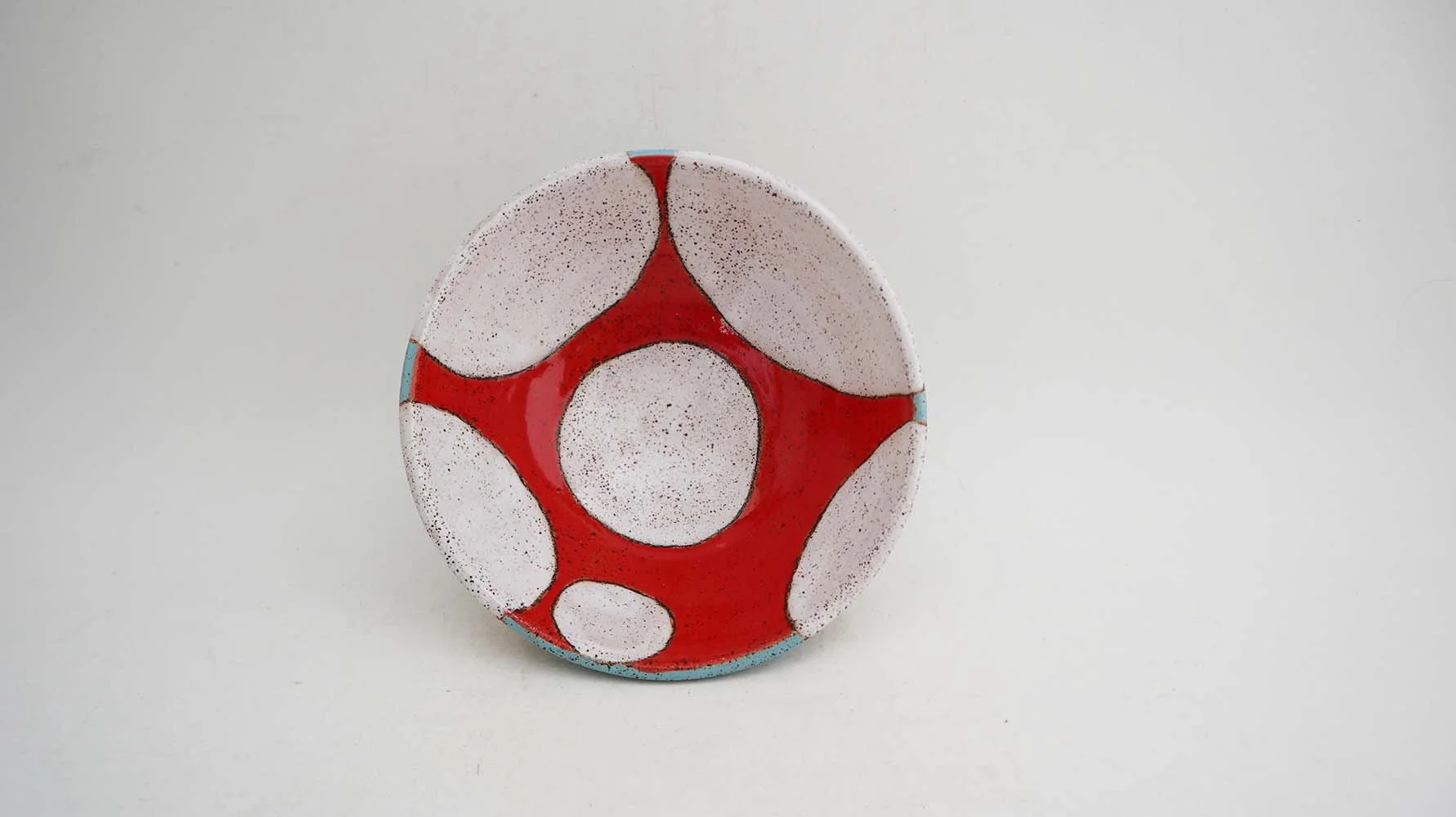 Dot Condiment Bowl (red/orange)  - Made to Order