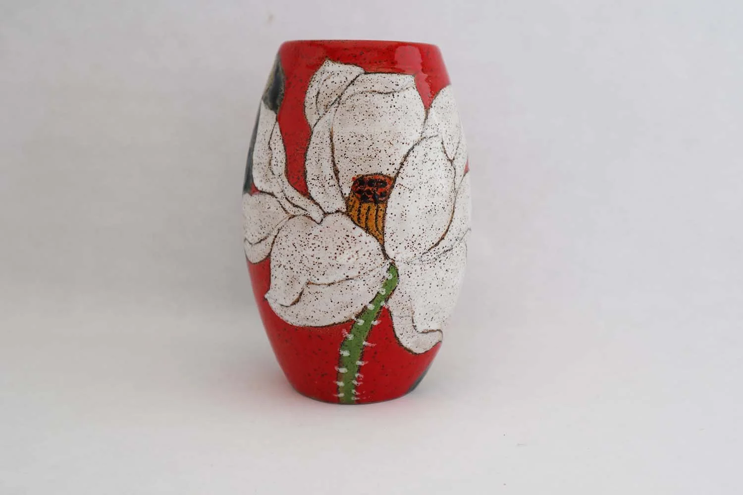 Lotus Small Bullet Vase (red)