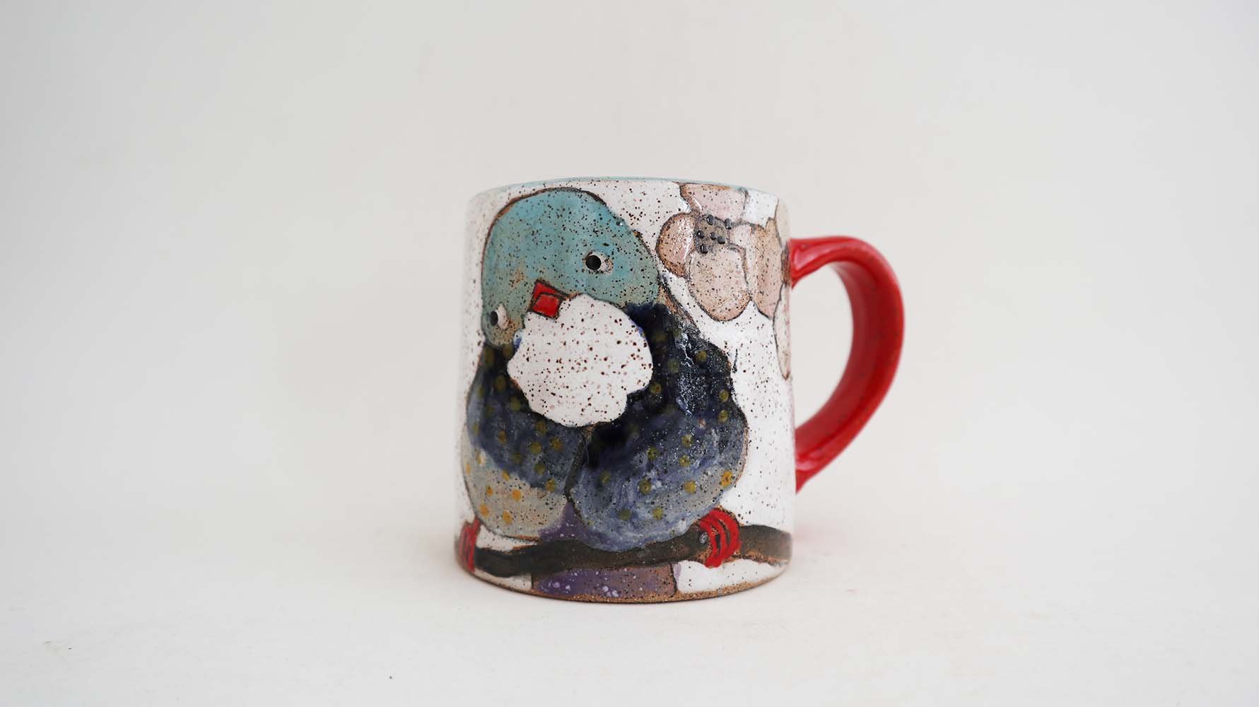 Flowers, Birds, and Berries Small Mug - Made to Order