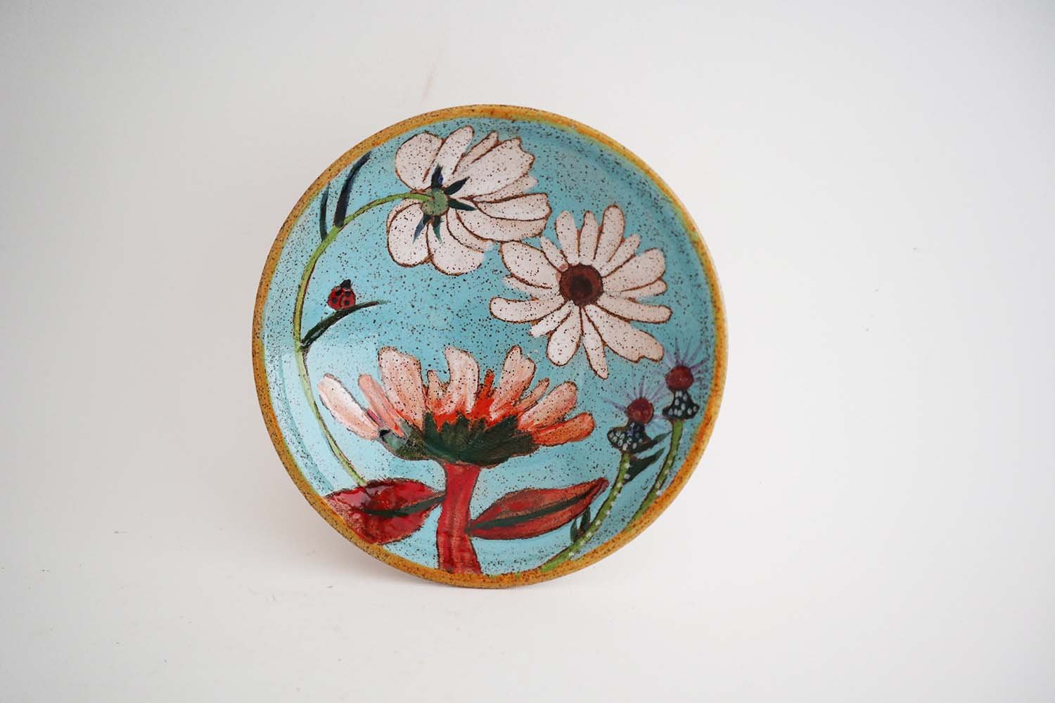 Spring Flowers Condiment Bowl (tiffany blue)