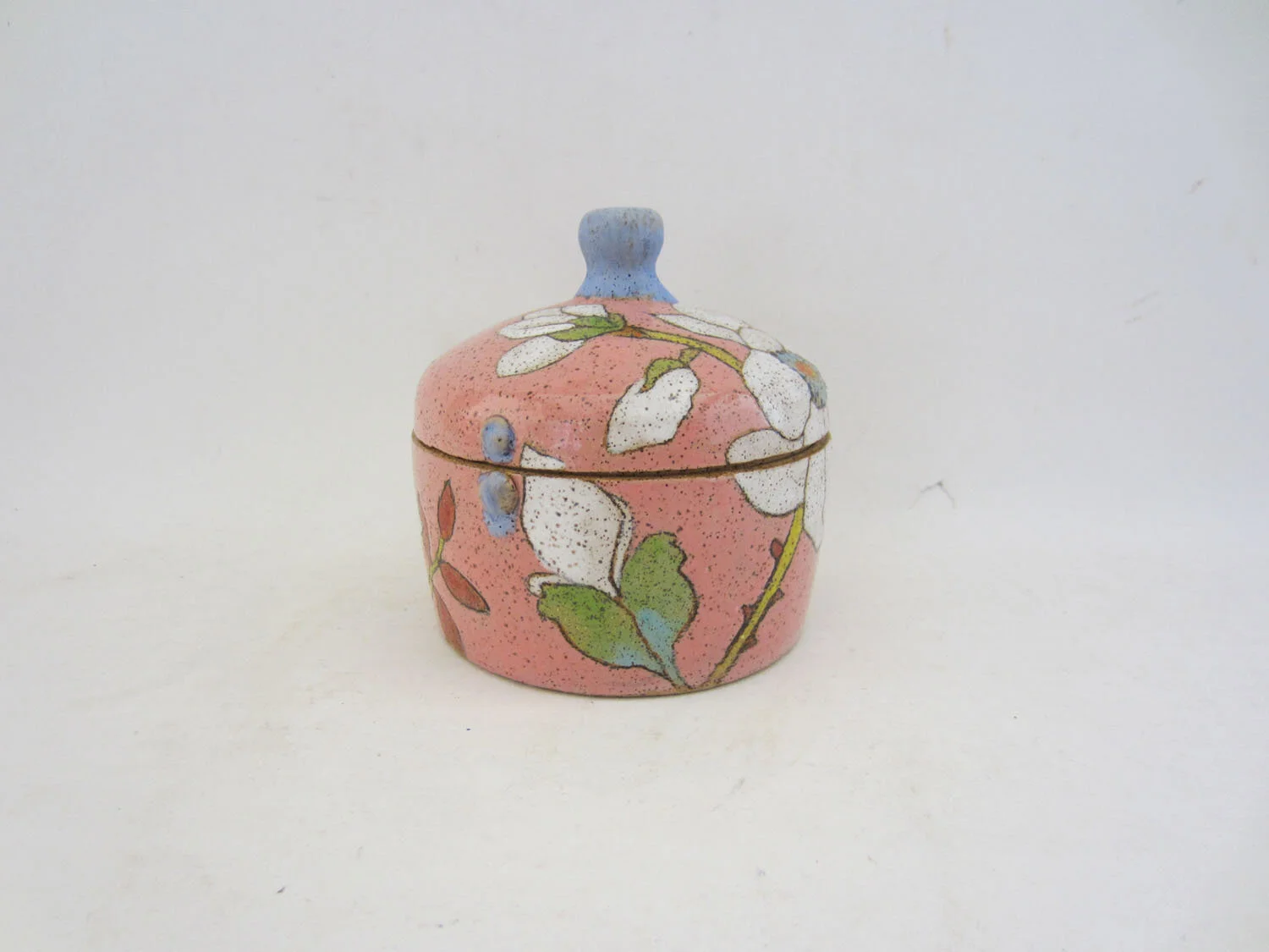 Magnolia Flower Small Jar in Pink