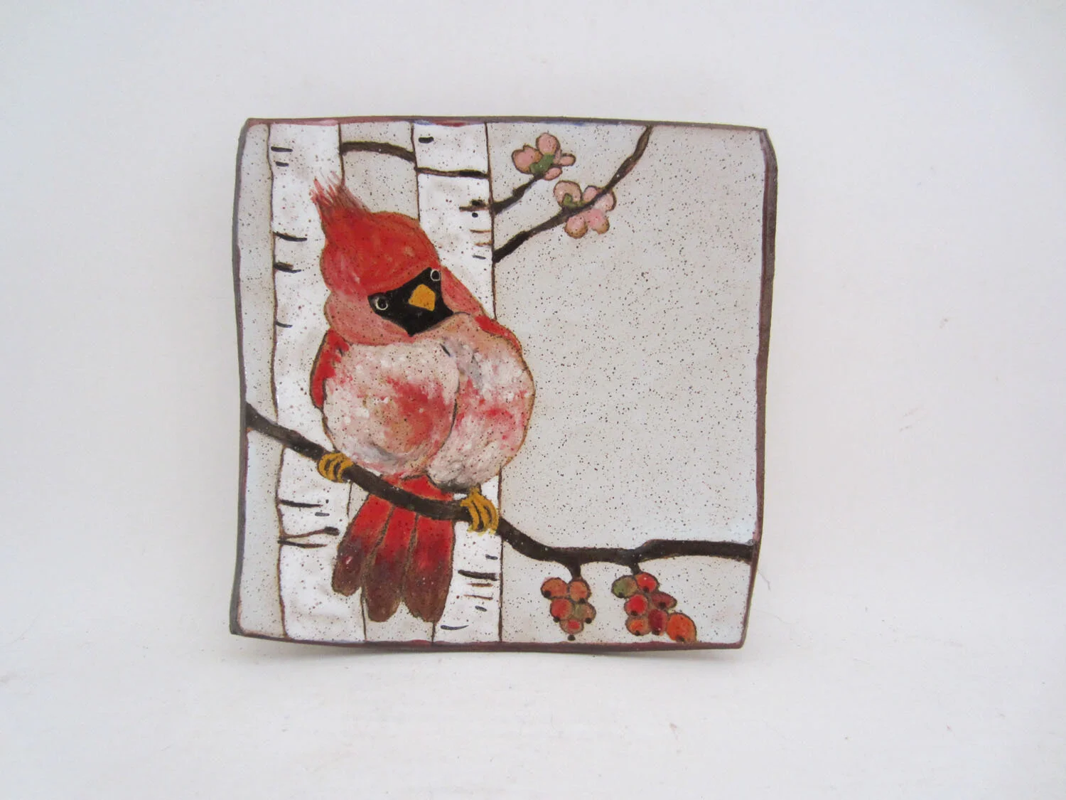 Cardinal Square Dish