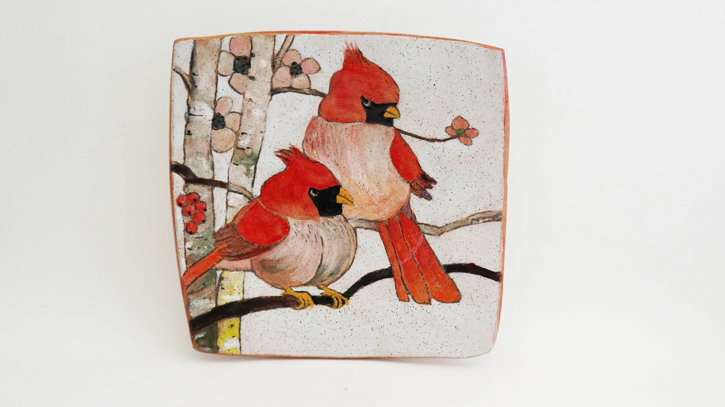 Cardinal Square Dish