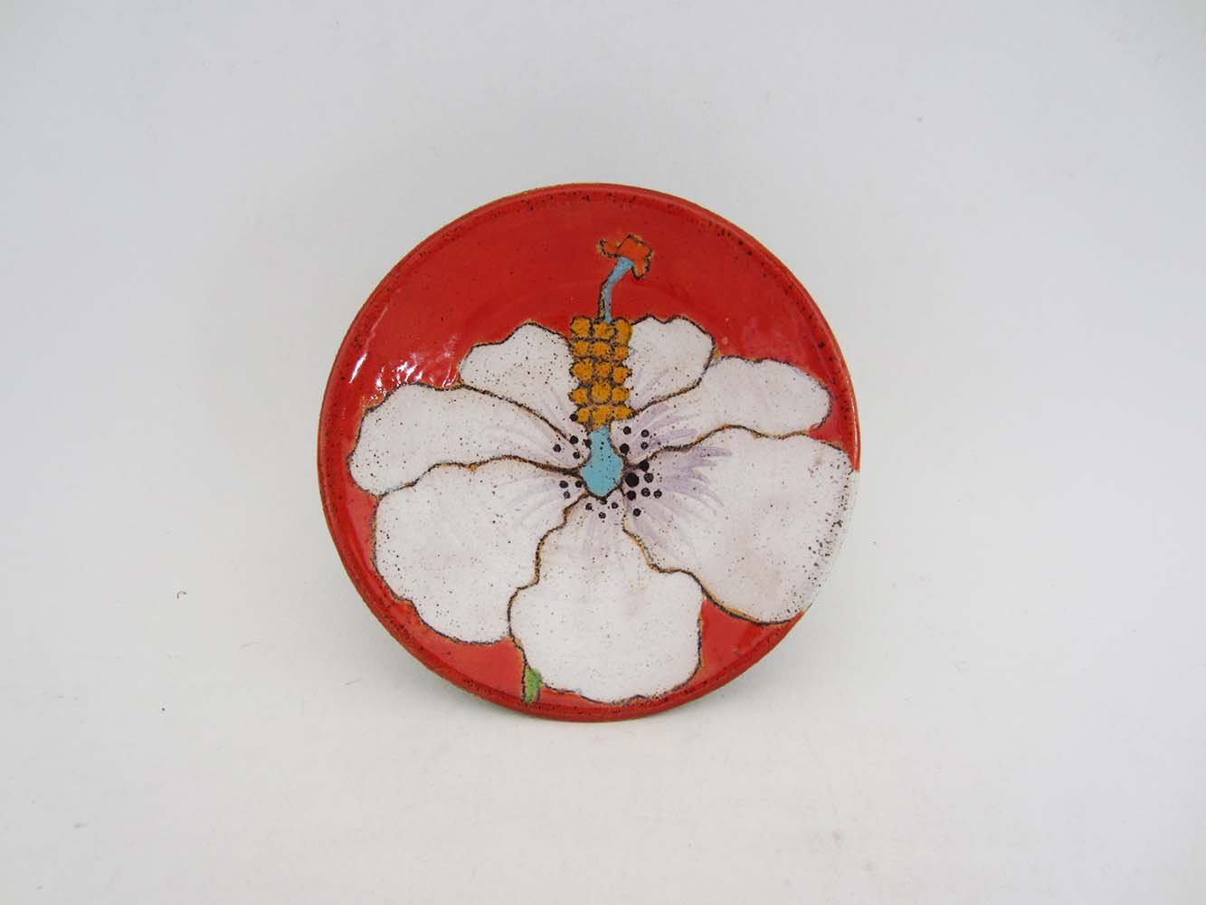 Flowers and Pigment Salt Dish