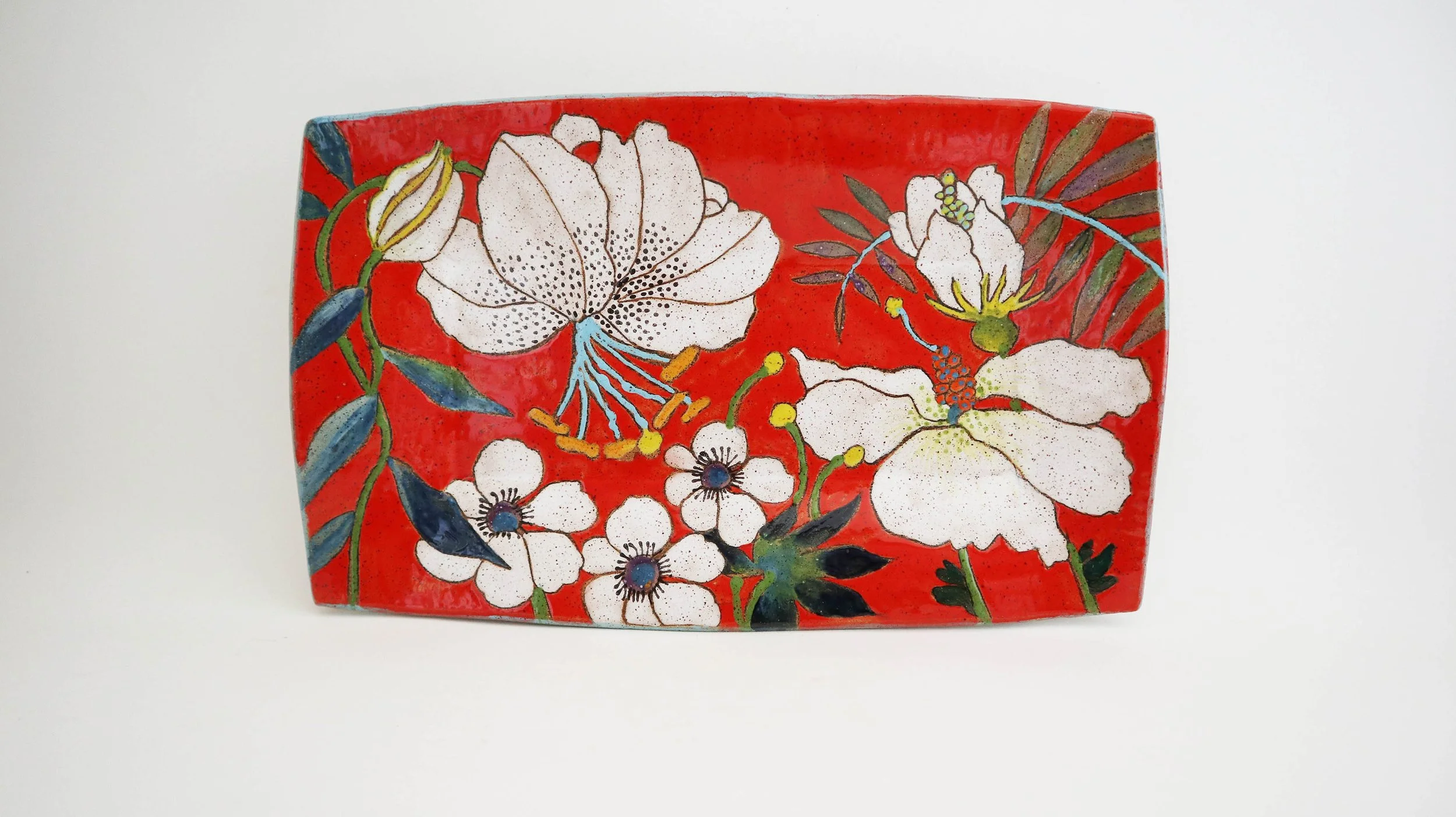 Flowers and Pigment Medium Rectangle