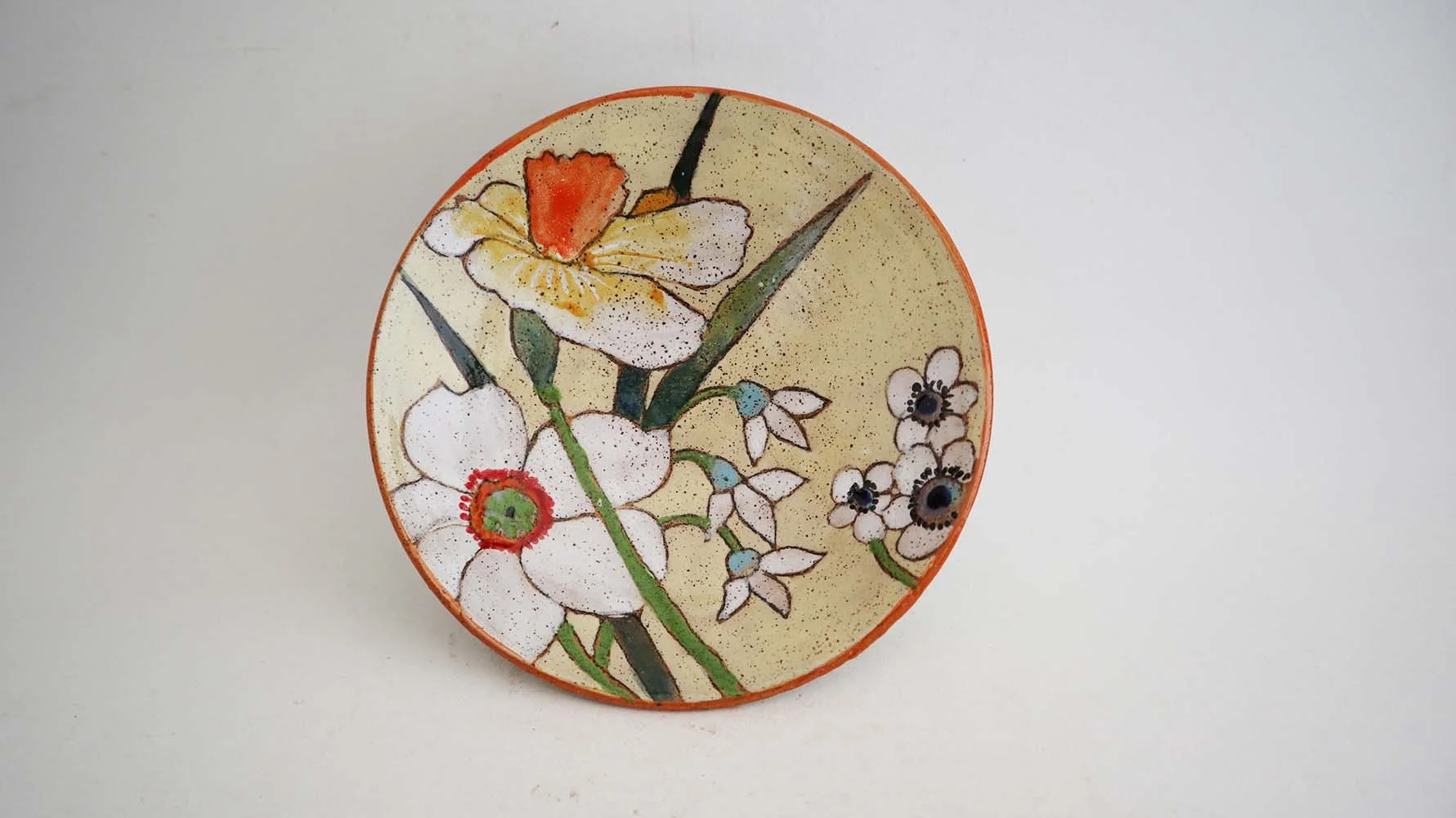 Spring Flowers Condiment Bowl (light yellow)