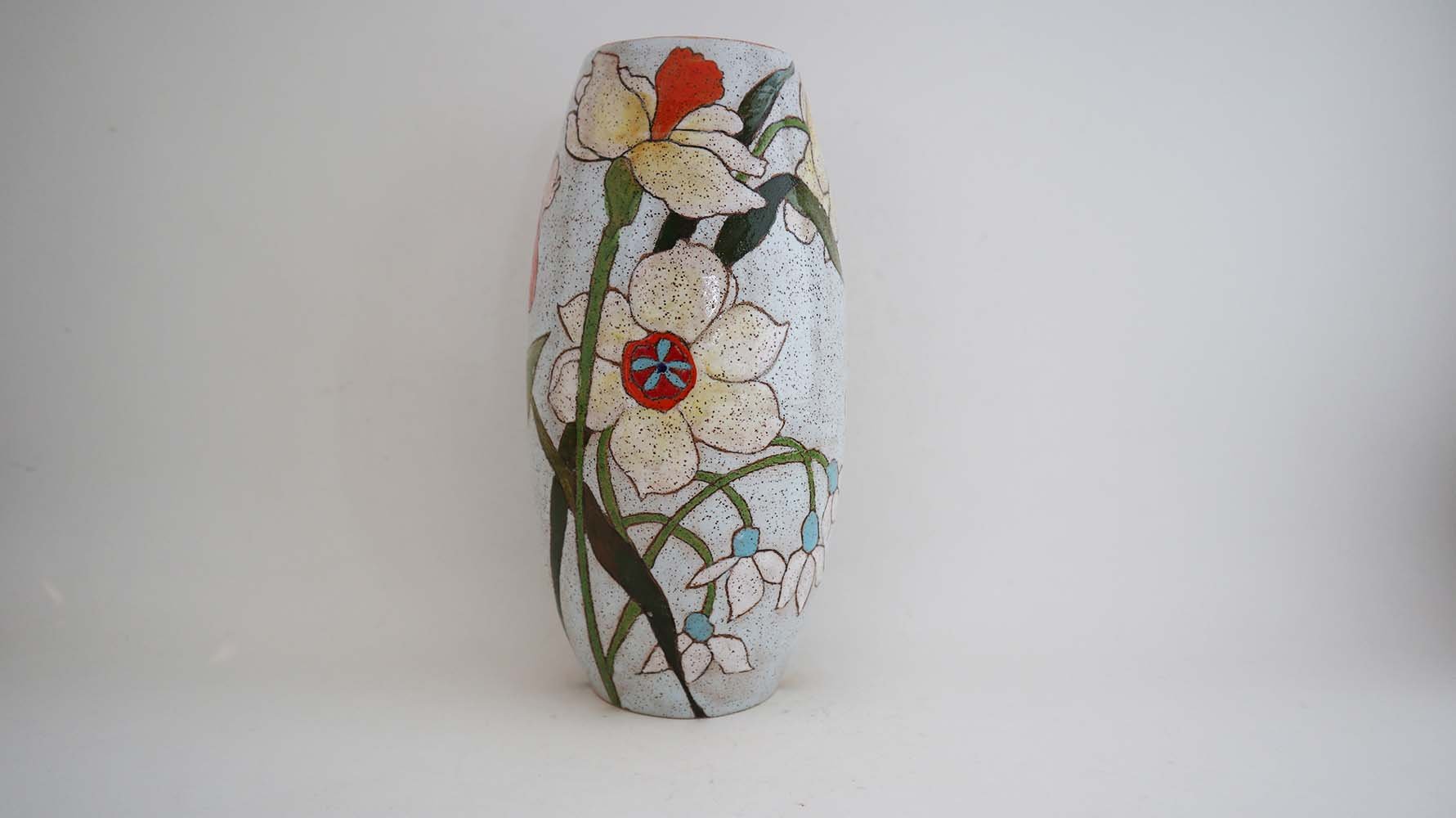 Spring Flower Vase (light blue)