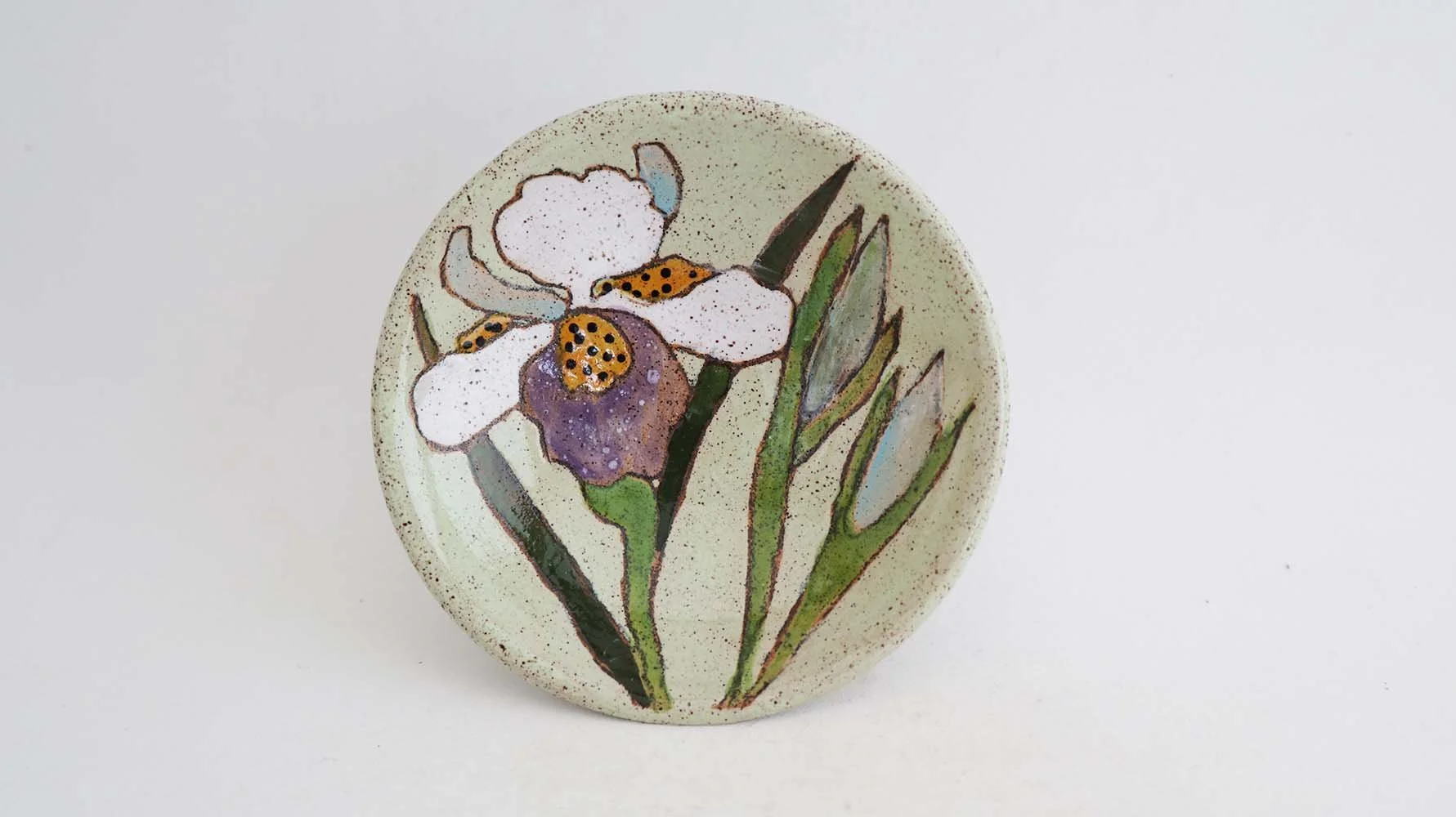 Spring Flower Salt Dish (light green)
