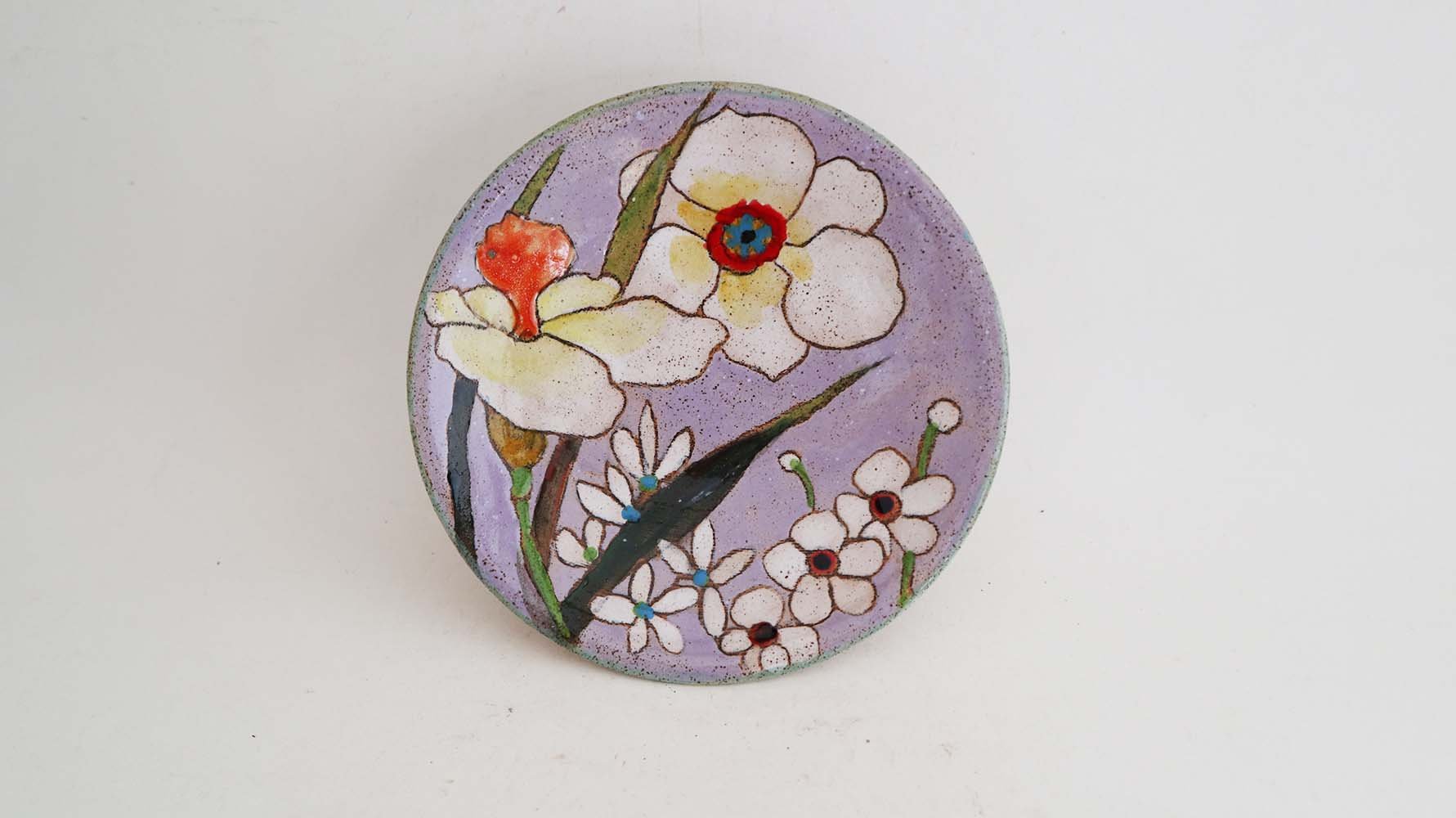 Spring Flowers Condiment Bowl (light purple)