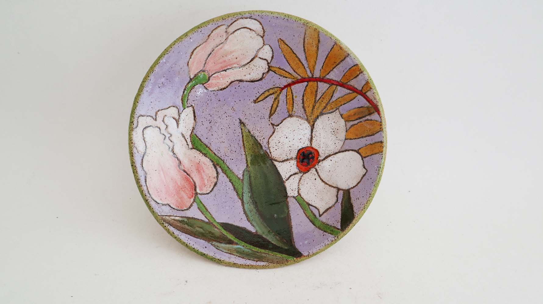 Spring Flowers Condiment Bowl (light purple)