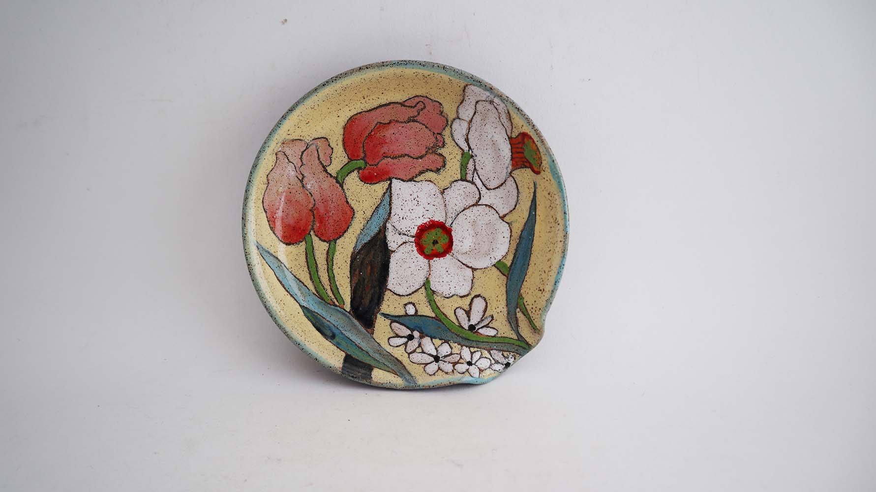 Spring Flower Spoon Rest (light yellow)