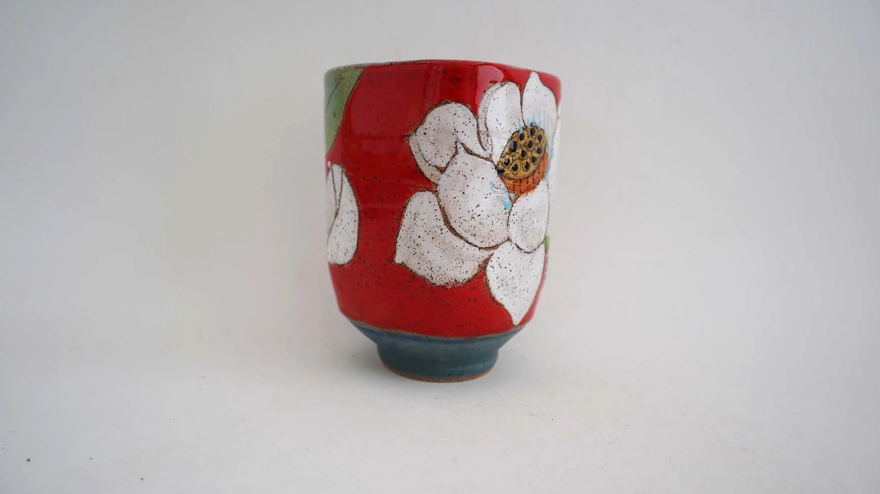 Lotus Flower Square Cup (red)