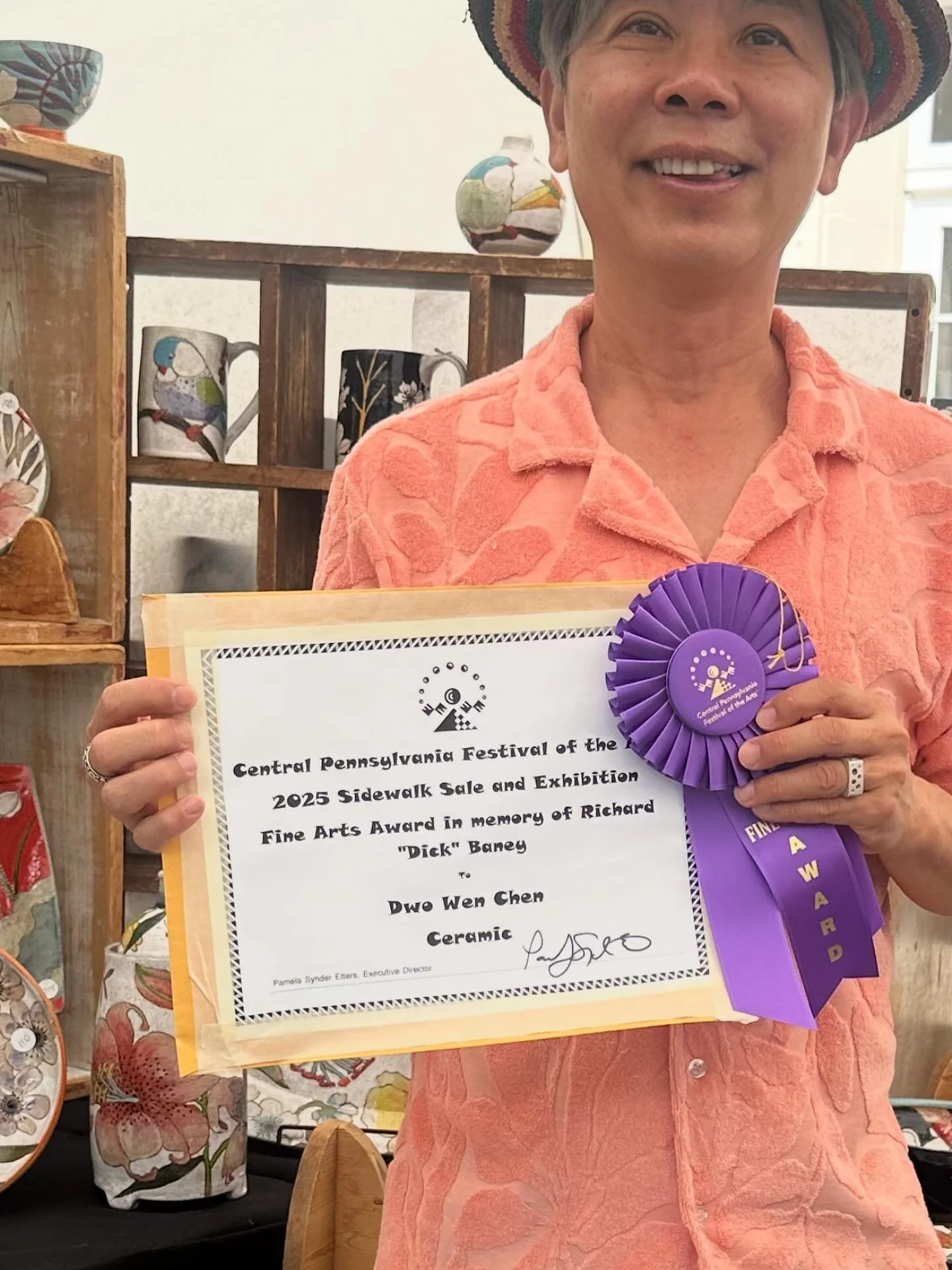 Very happy vally indeed.  Thank you @cpartsfestival for the great honor