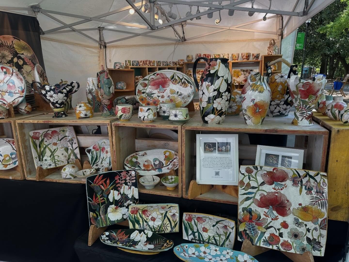 Excited to be at the Atlanta Dogwood Festival this weekend! Come find us at Piedmont Park and say hi! @dogwoodfestival up next @artisphere #buyart #artcollector #ceramics #pottery