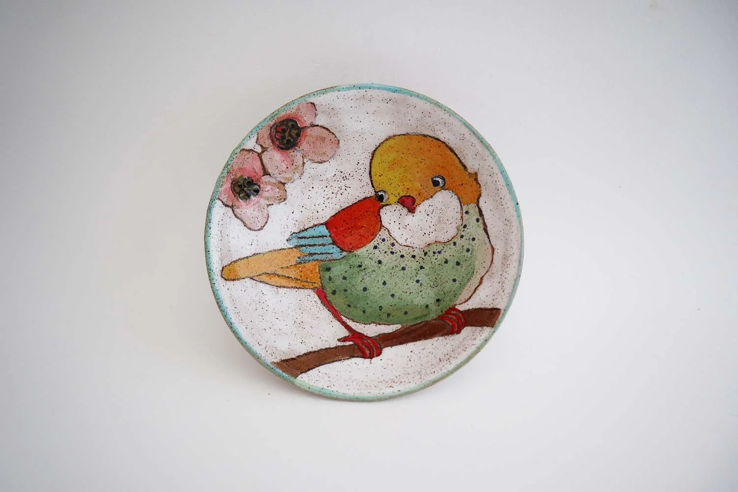 Flowers, Birds, and Berries Condiment Bowl