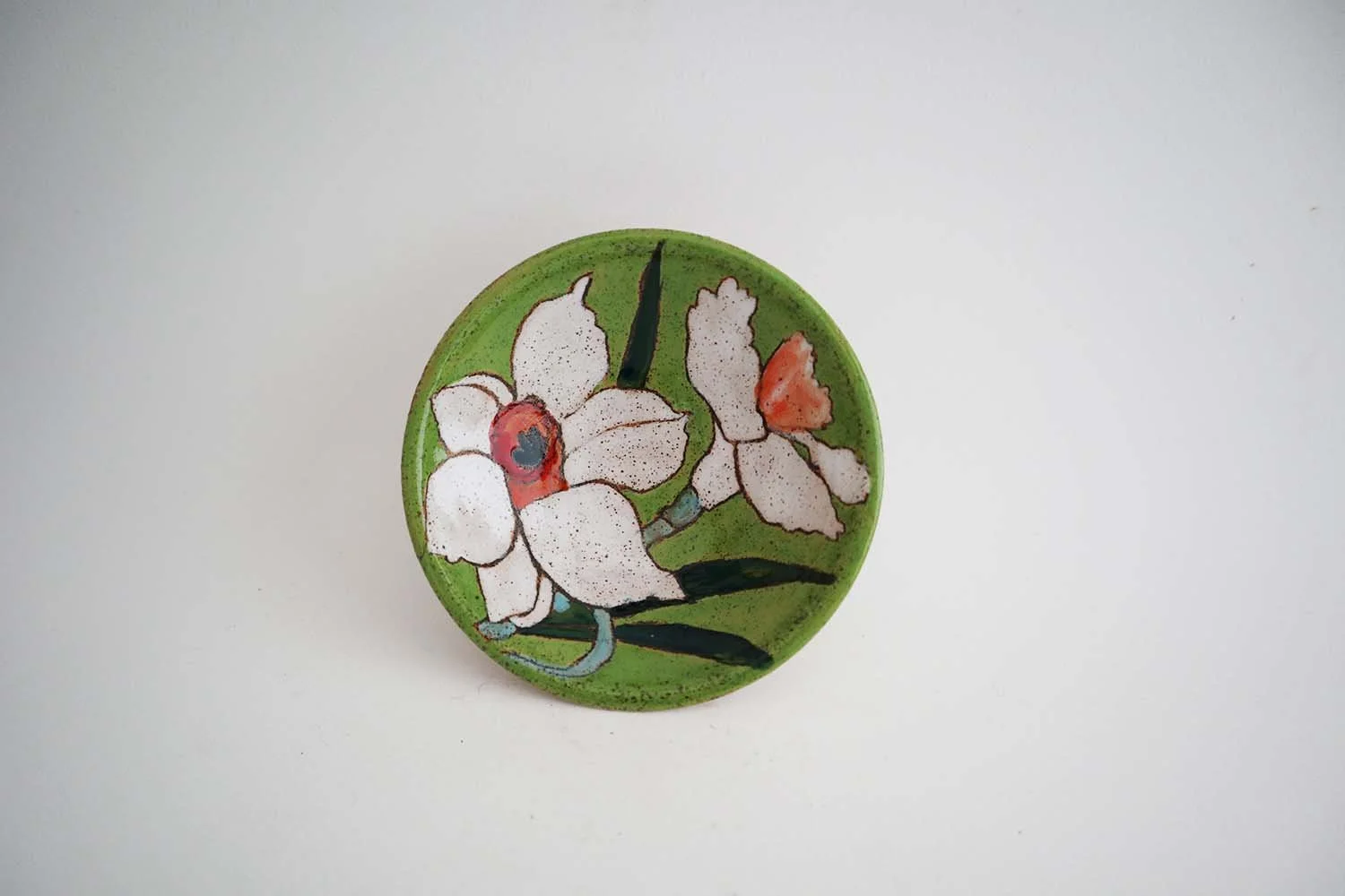 Spring Flower Salt Dish (green)