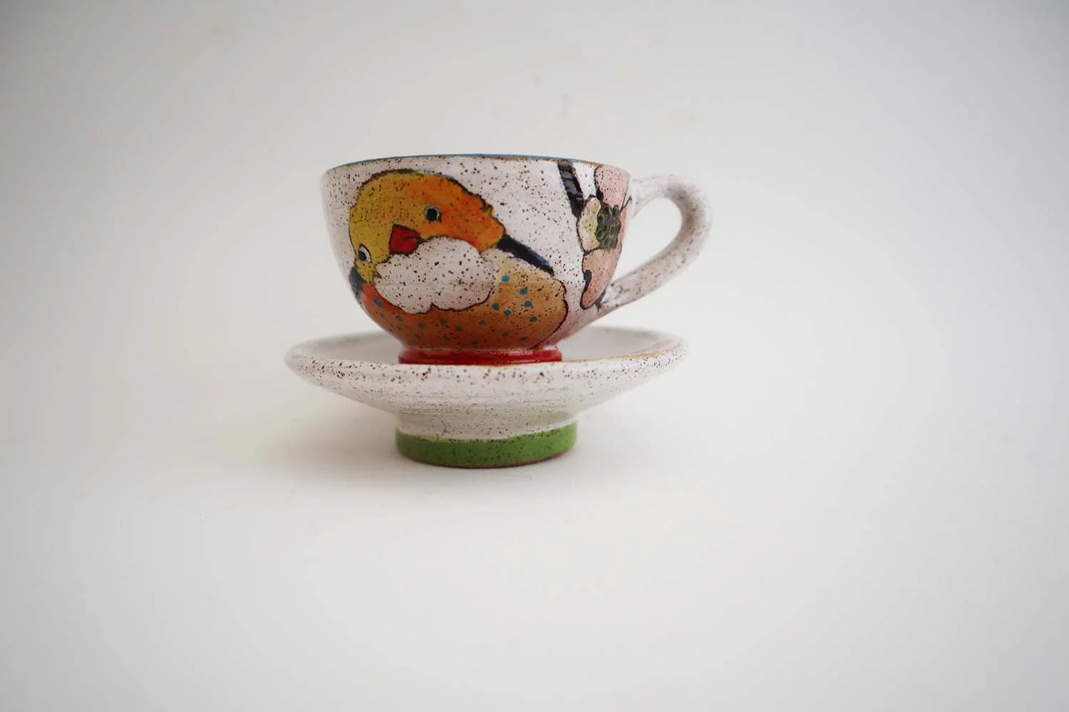 Flowers, Birds, and Berries Espresso Cup Set