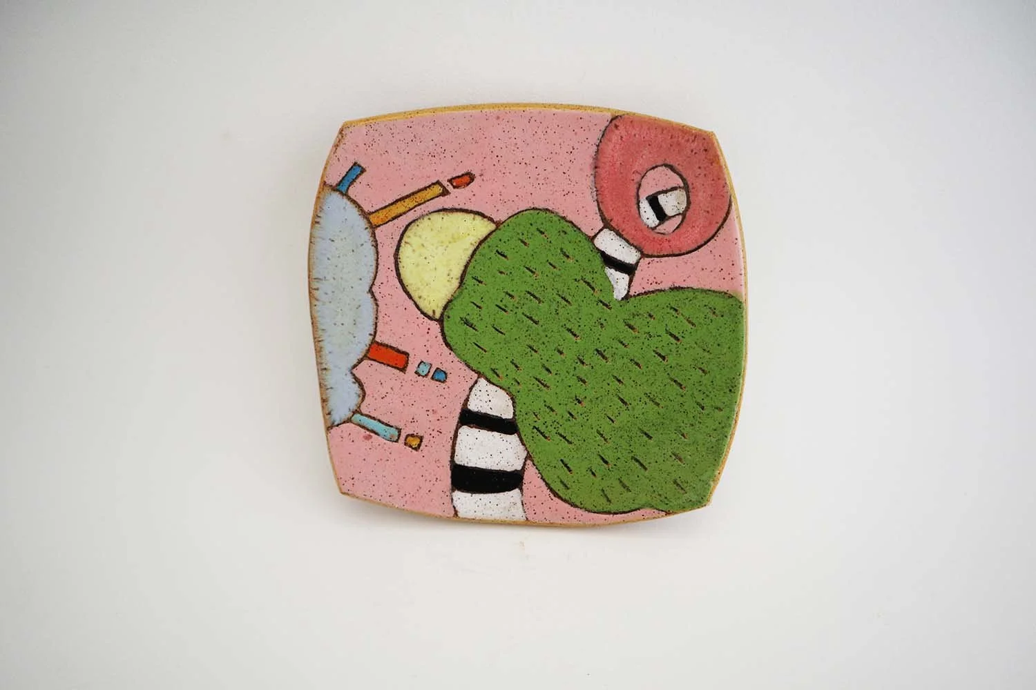 Abstract Plate (pink)