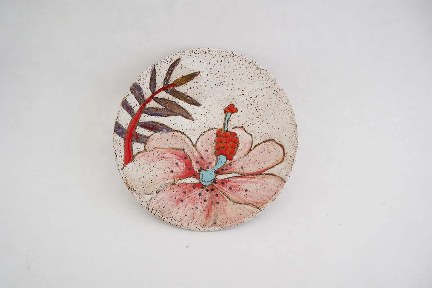 Flowers and Pigment Salt Dish