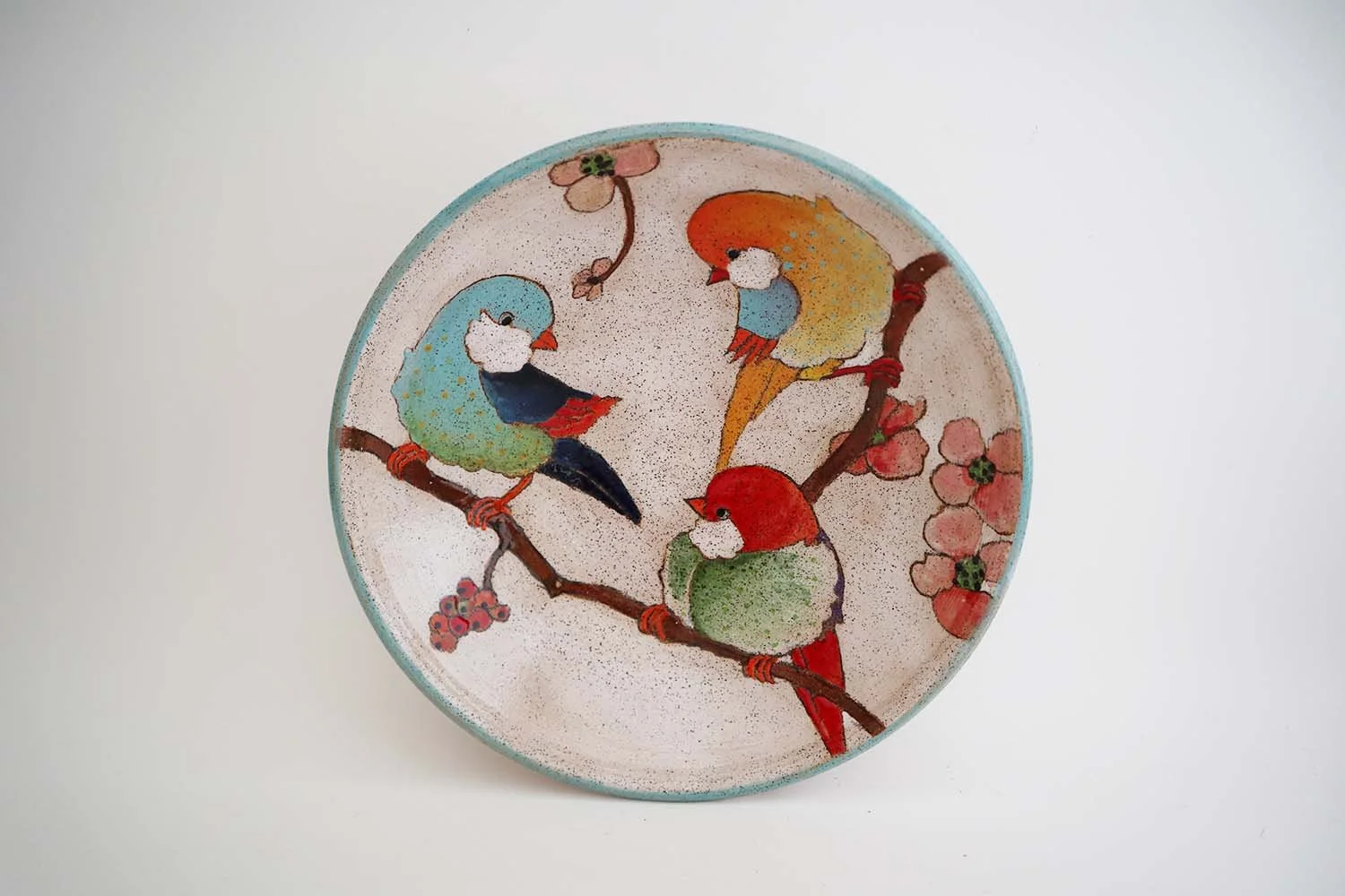 Flowers, Birds, and Berries Small Serving Bowl