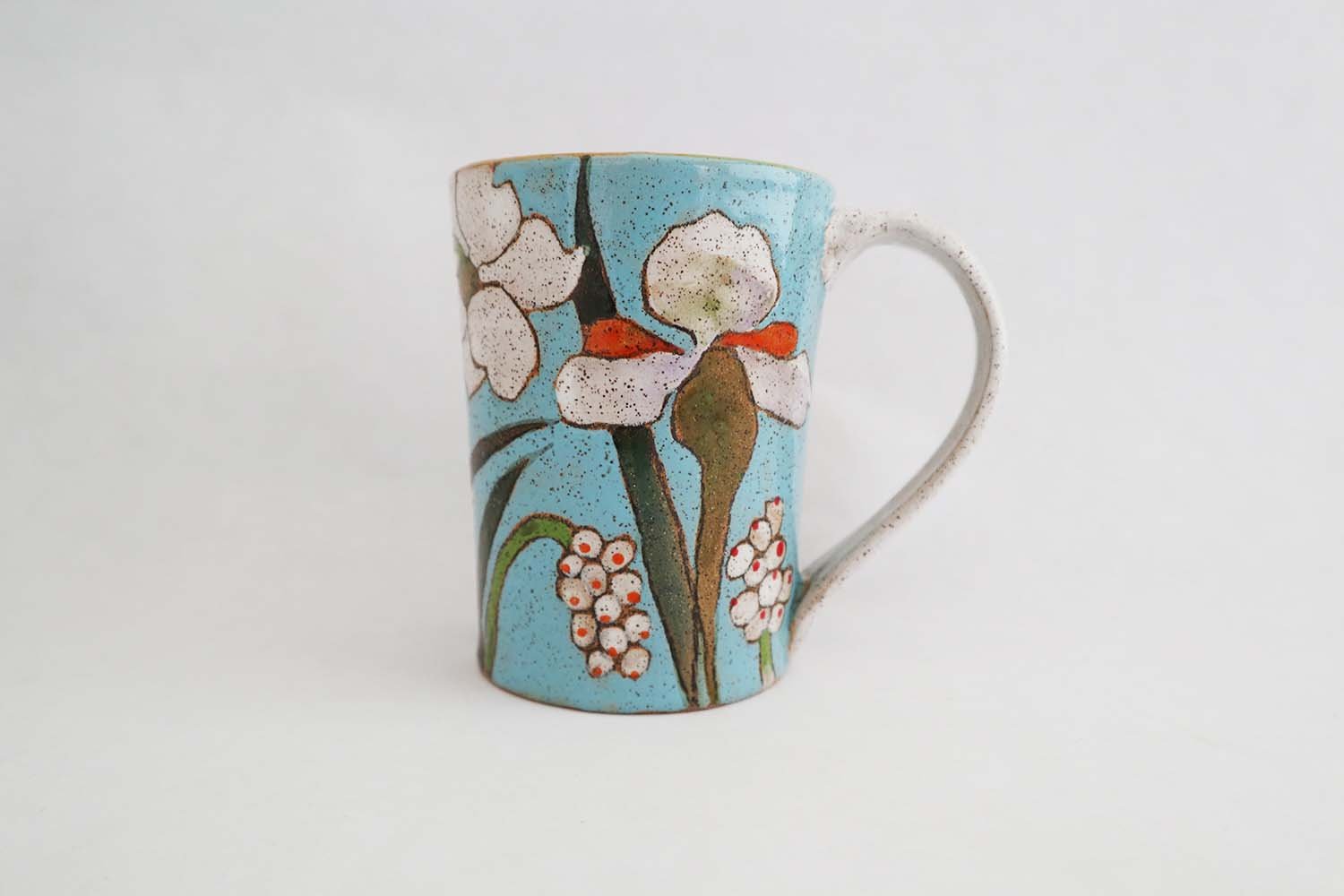 Spring Flower Mug (tiffany blue) - IN STOCK