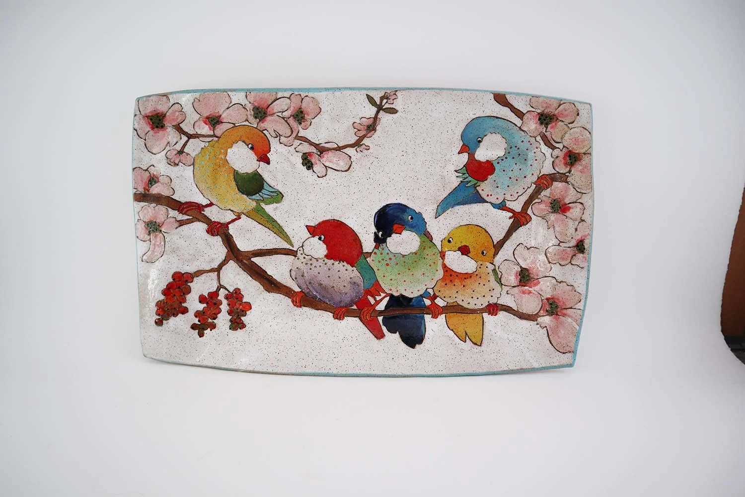 Flowers, Birds, and Berries Large Rectangle