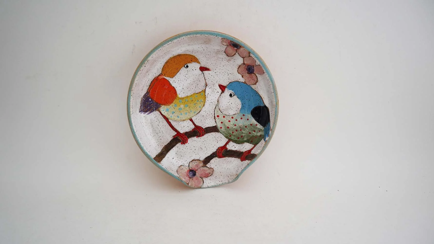 Flowers, Birds, & Berries Spoon Rest - Made to Order