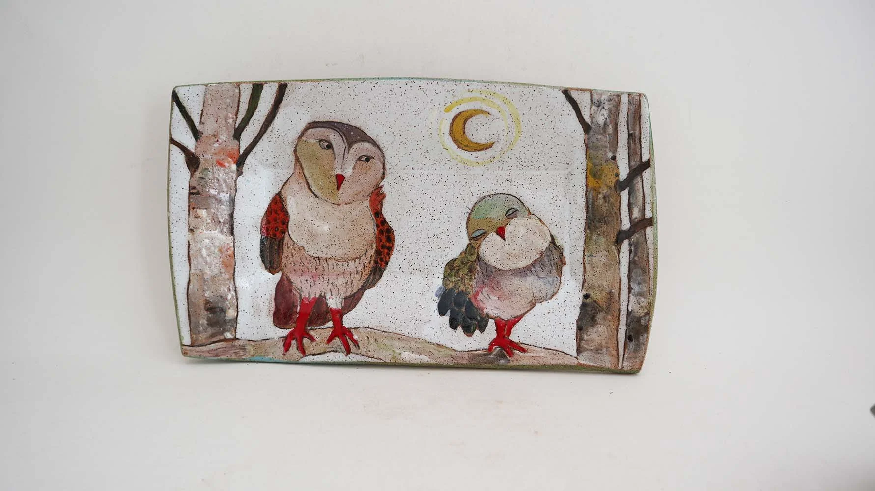 Owl Small Rectangle Tray