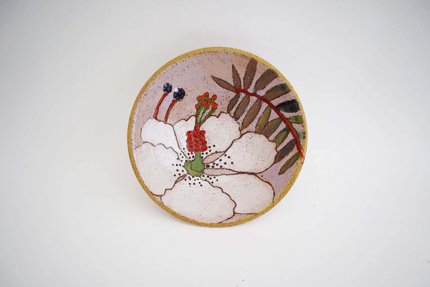 Flowers and Pigment Condiment Bowl (pink)