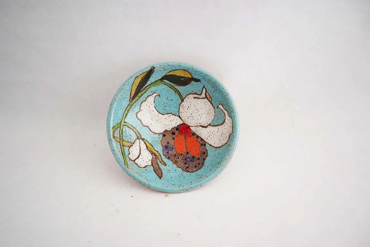 Spring Flowers Salt Dish (tiffany blue)