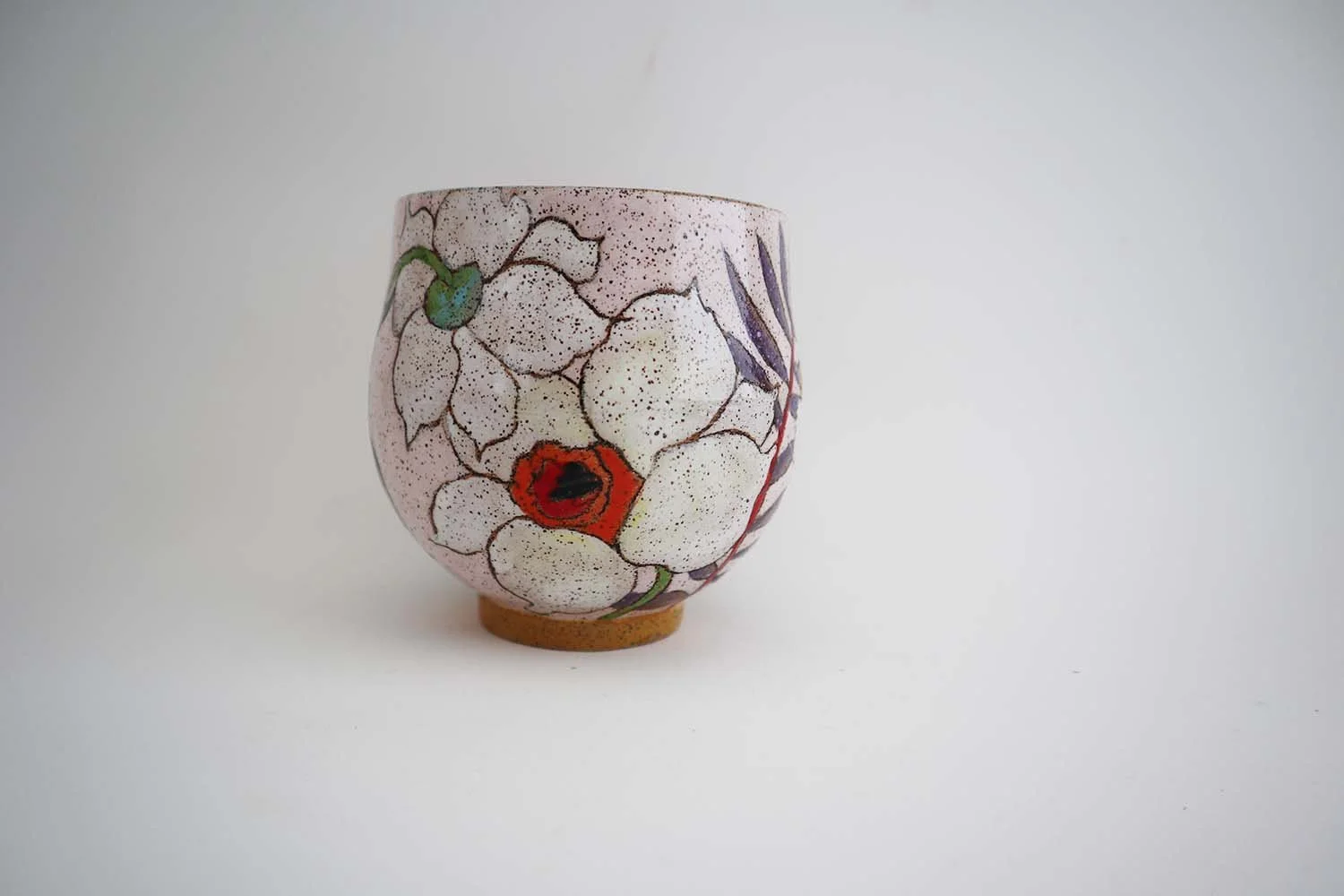 Spring Flower Tea Bowl (light pink)